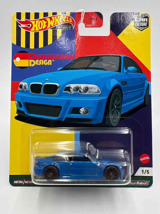 Hot Wheels Premium Deutschland Design #1 BMW M3 E46 Blue 255E