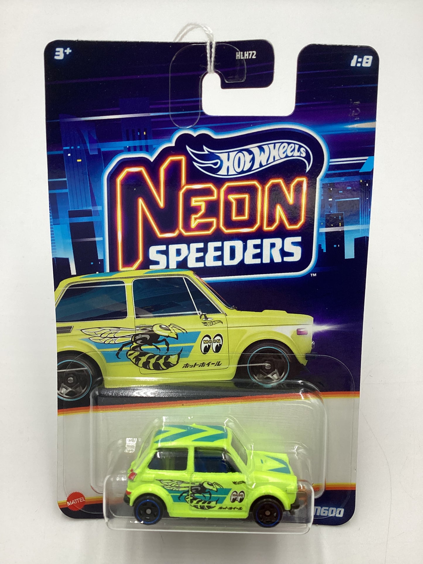 2025 Hot Wheels Neon Speeders #1 Custom 70 Honda N600 Yellow 159A