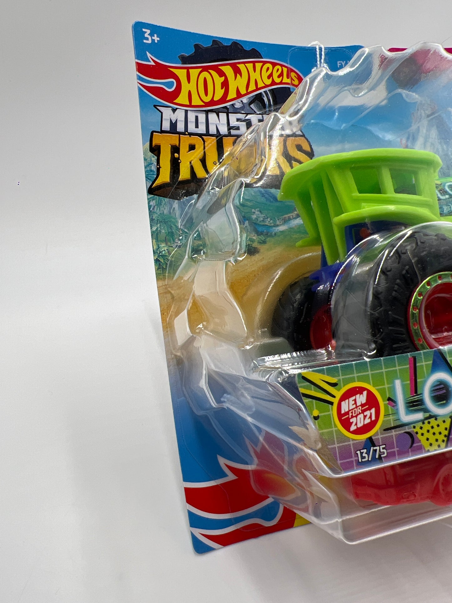 2021 Hot Wheels Monster Trucks Neon Shockers #13 Loco Punk 134A
