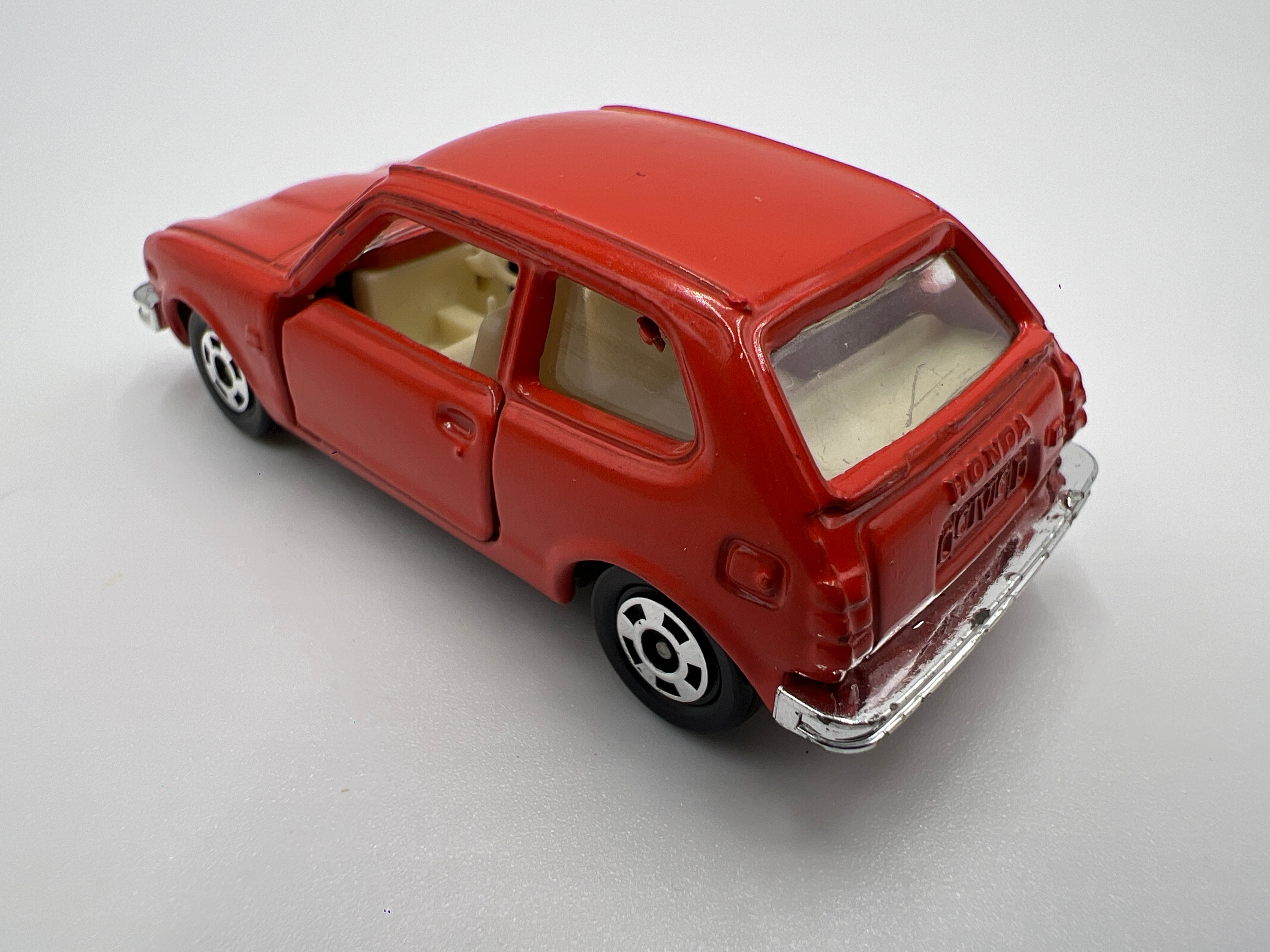 1974 Tomica Pocket Cars No. 83 Honda Civic Orange Loose