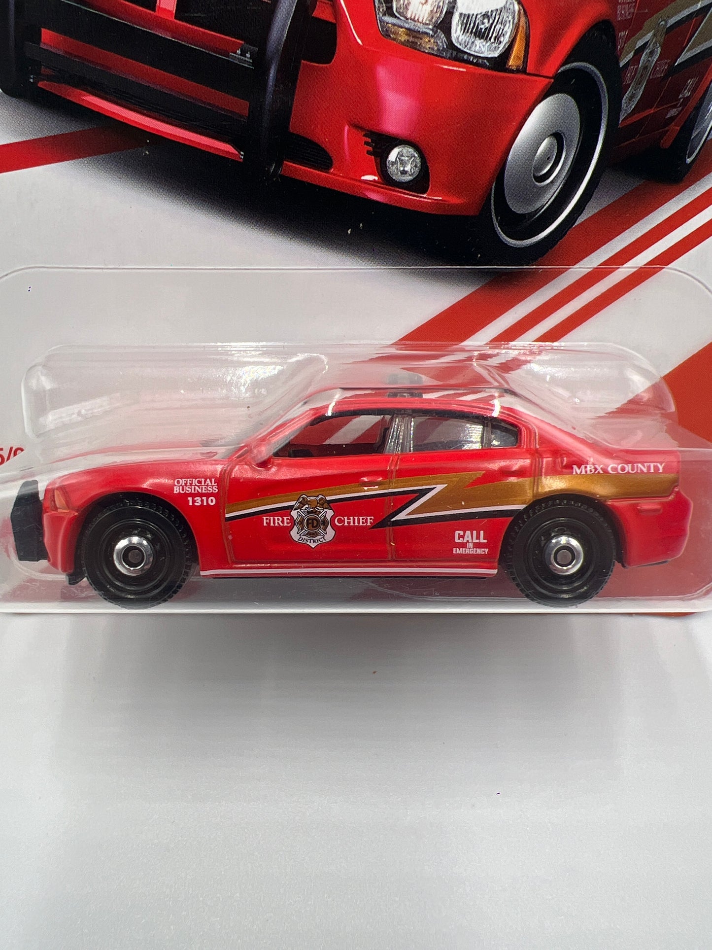 Matchbox Red Target Exclusive #5 Dodge Charger Pursuit 153B