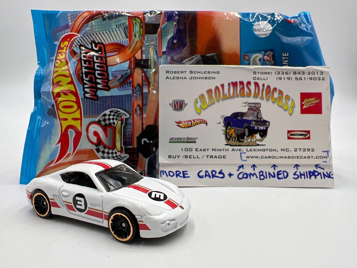 2021 Hot Wheels Mystery Models Series 2 #3 Chase Porsche Cayman S White