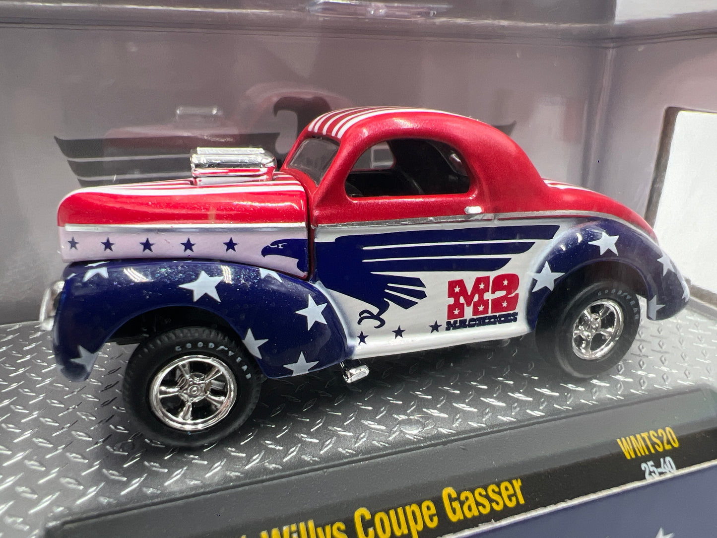M2 Machines Walmart Exclusive Free Spirit 1941 Willys Coupe Gasser WMTS20