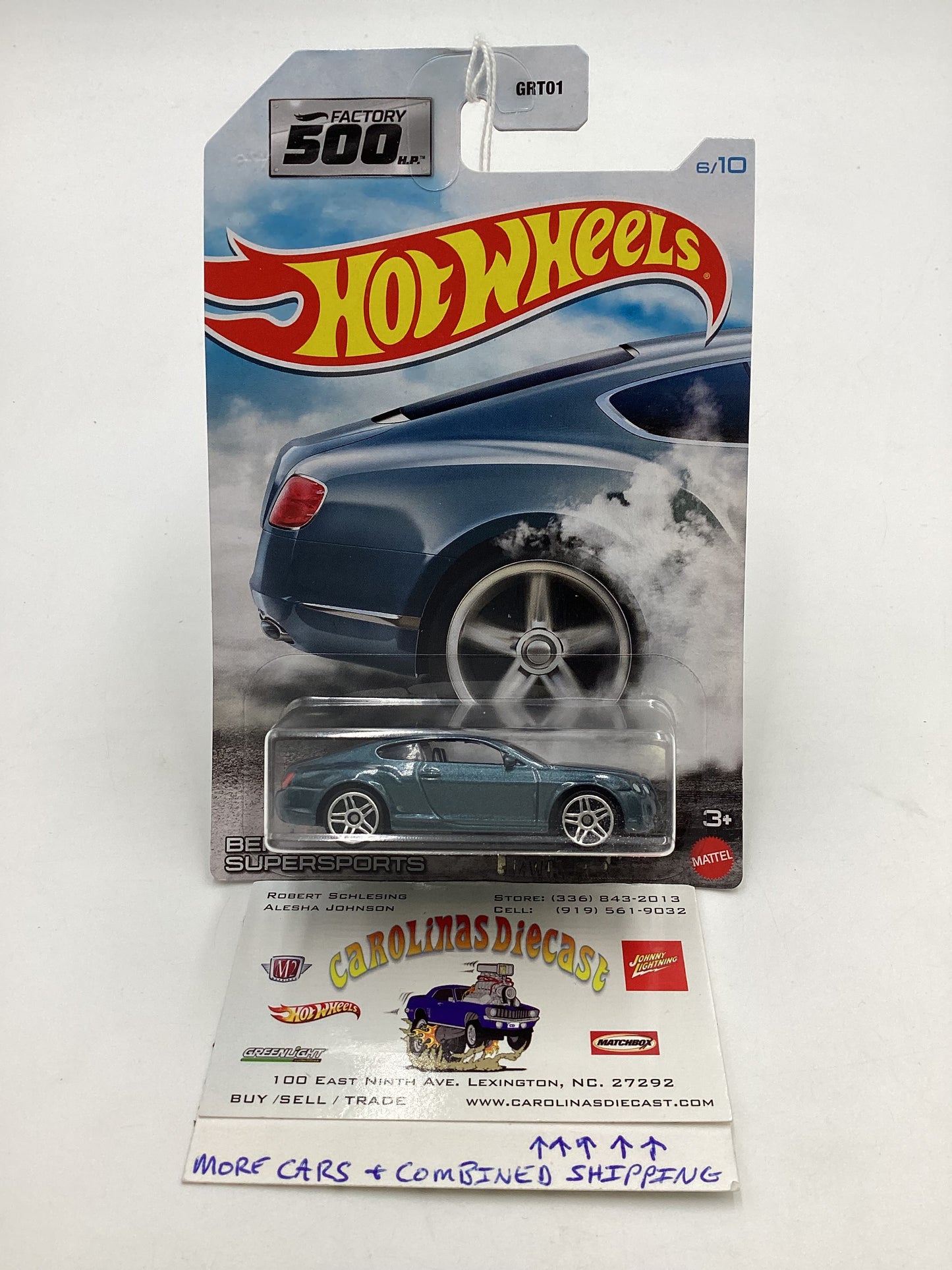 2021 Hot wheels Factory 500 #6 Bentley Continental Supersports 160K