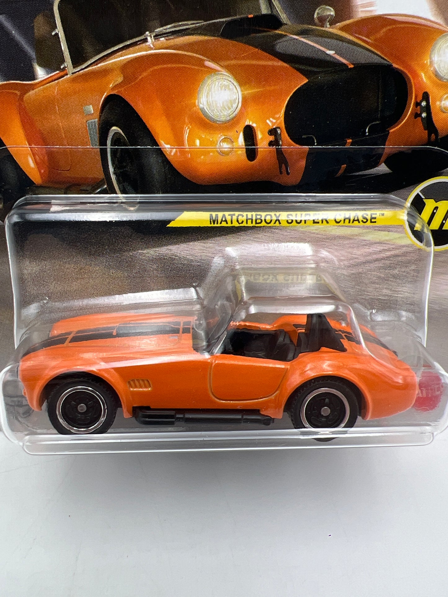 2025 Matchbox Super Chase 1965 Shelby Cobra 427 Orange W/Protector