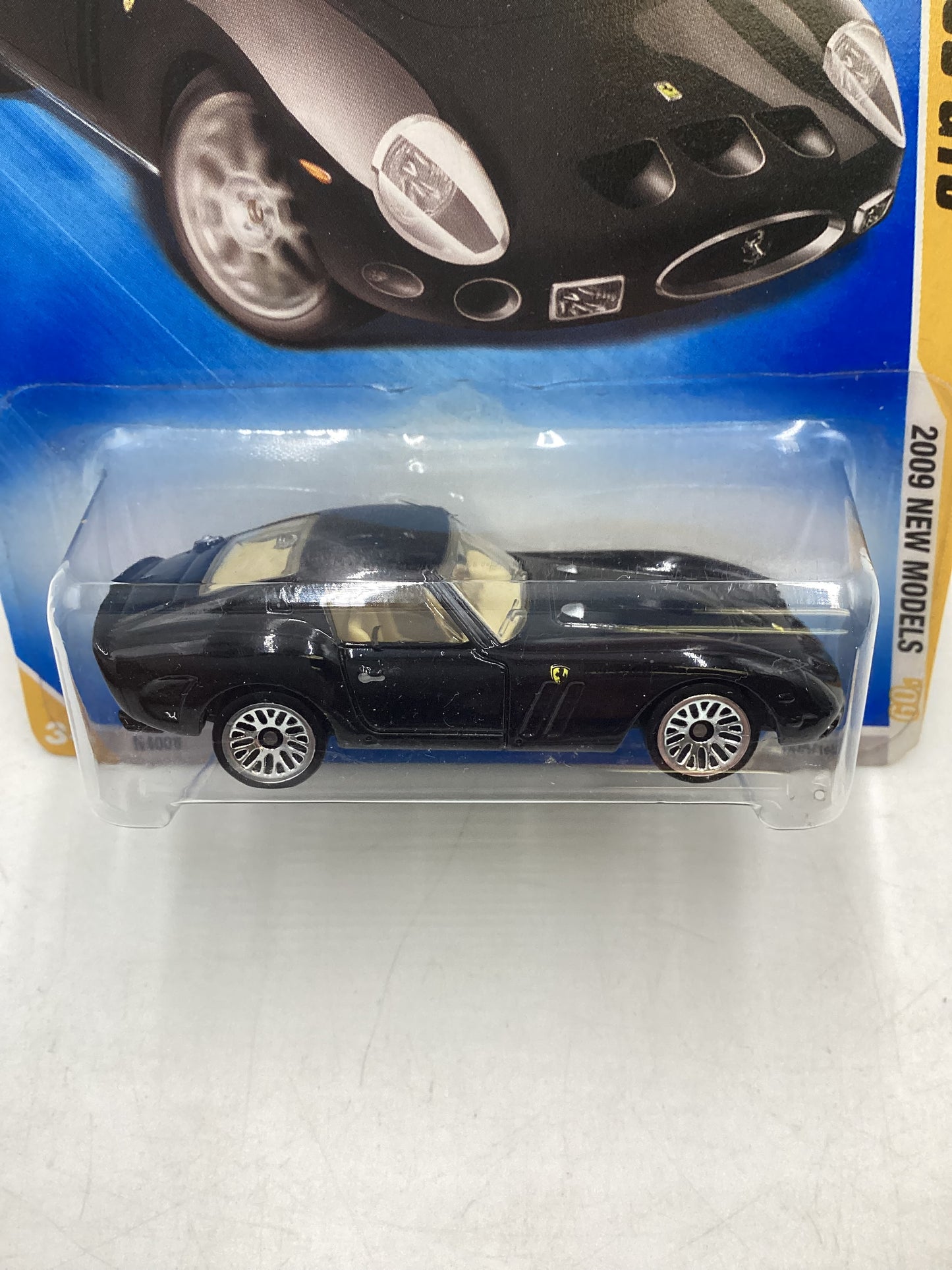 2009 Hot Wheels #005 Black Ferrari 250 GTO