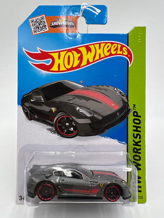 2015 Hot Wheels Workshop #188 Ferrari 599XX Gray International Card