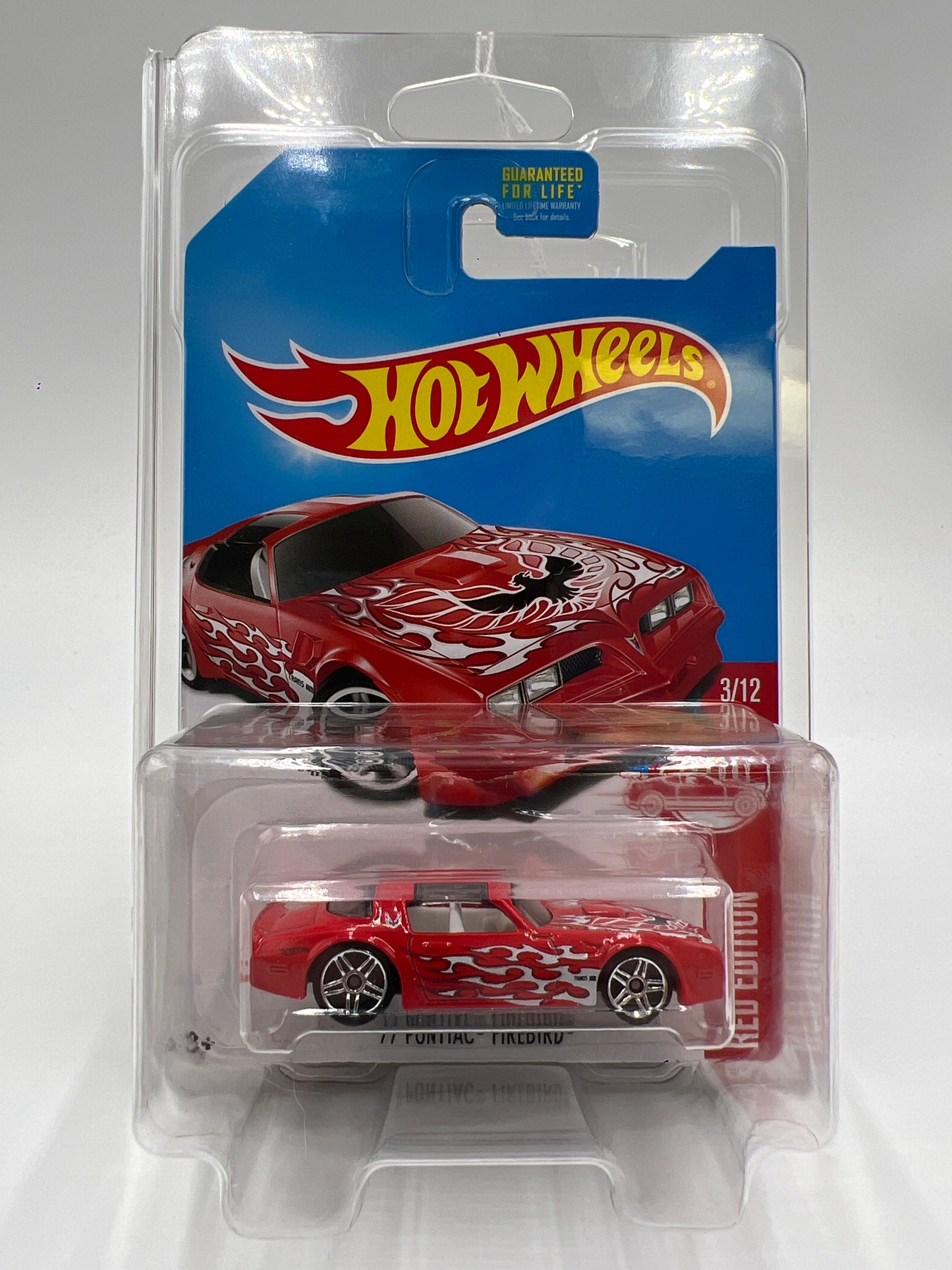 Hot Wheels Target Red Edition 77 Pontiac Firebird Red W/Protector