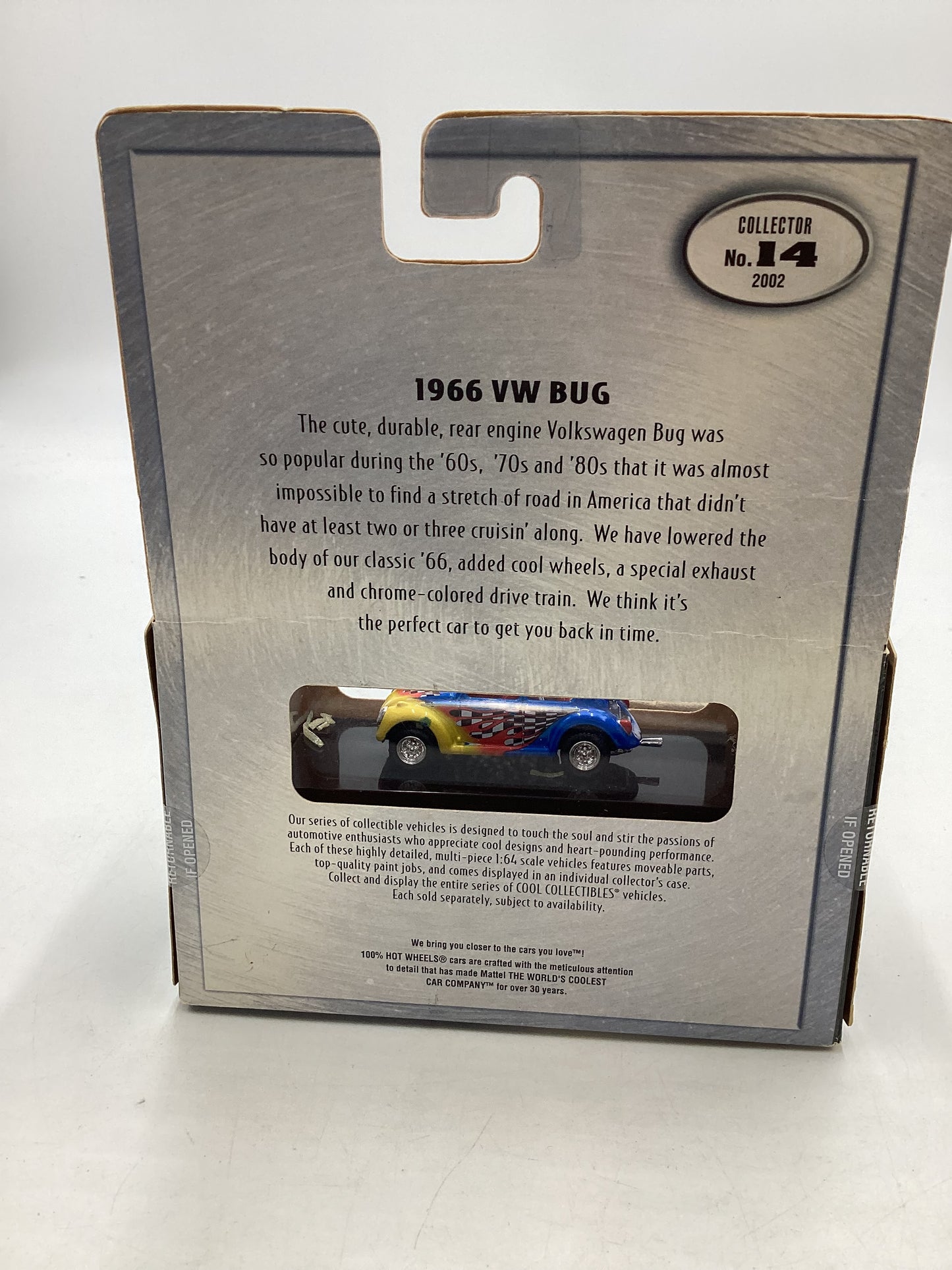 Hot Wheels 100% Black Box VW Bug Blue