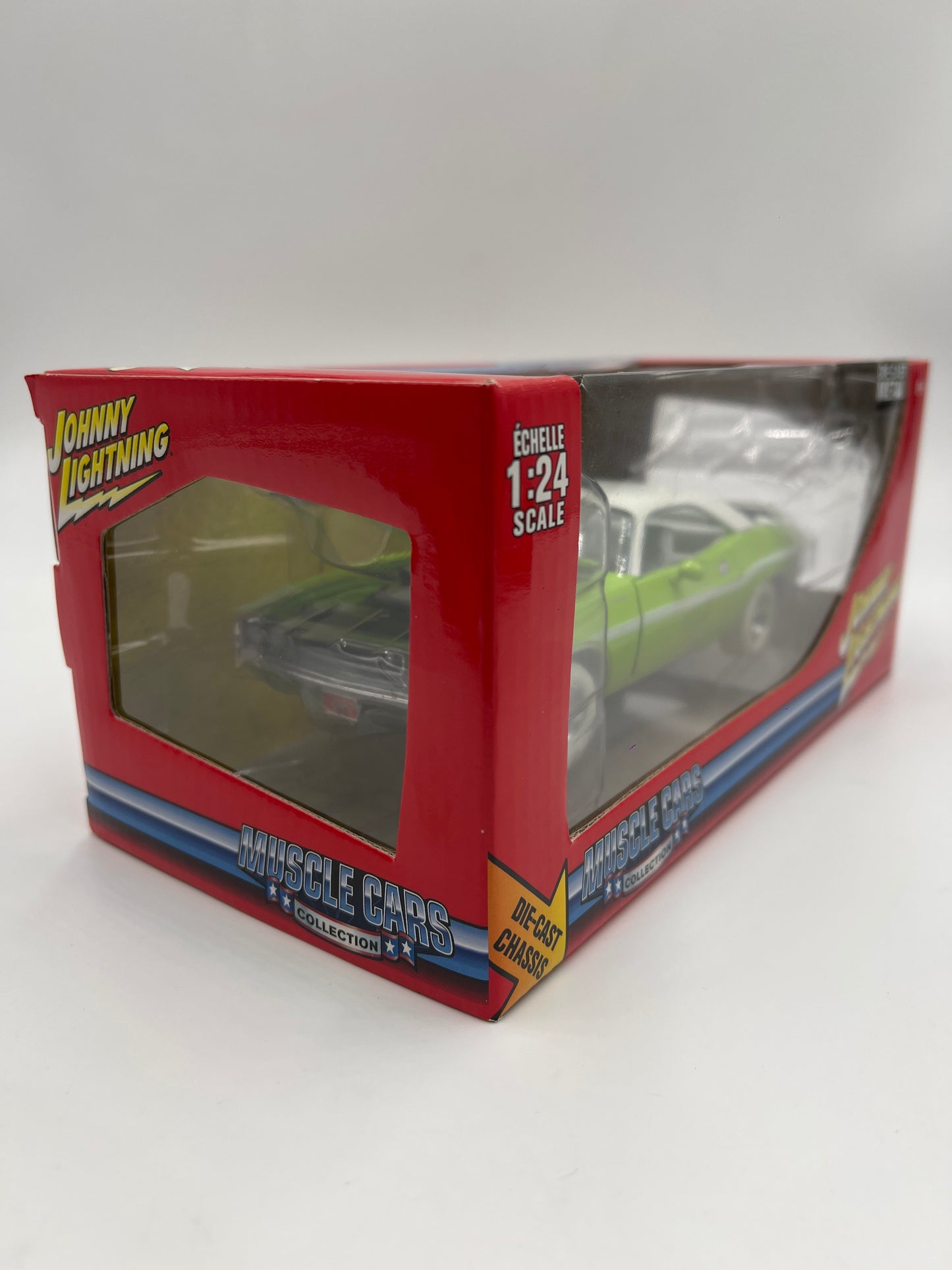 Johnny Lightning 1:24 Scale White Lightning Chase 1970 Dodge Challenger R/T Green VHTF