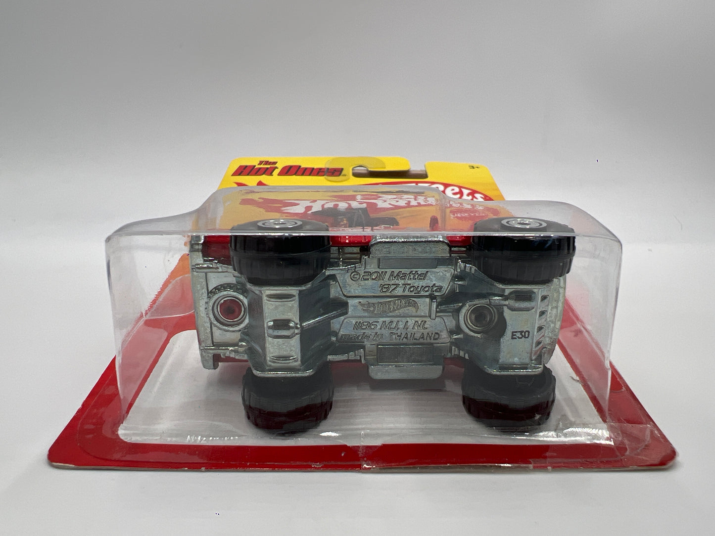 2011 Hot Wheels The Hot Ones Target Exclusive 87 Toyota Truck Red W/Protector VHTF Taped Blister