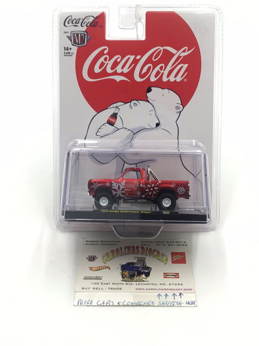 2023 M2 MACHINES Christmas Coca Cola 1974 Dodge W200 Power Wagon SK08