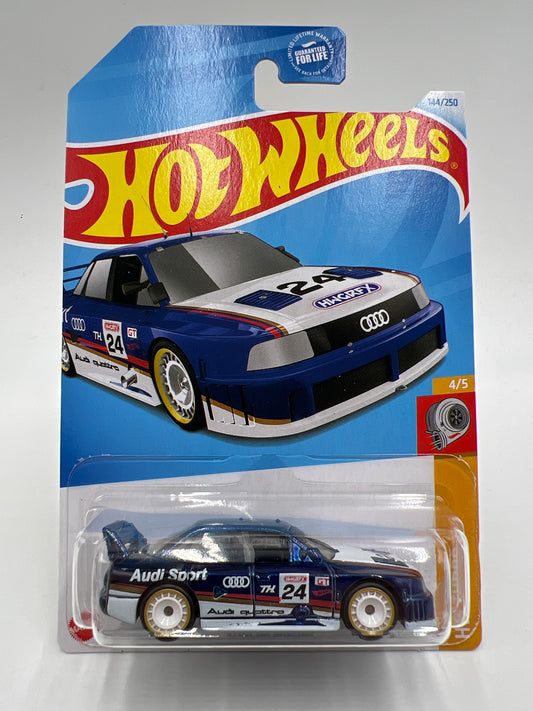 2024 Hot Wheels Super Treasure Hunt #144 Audi 90 Quattro Blue W/Protector