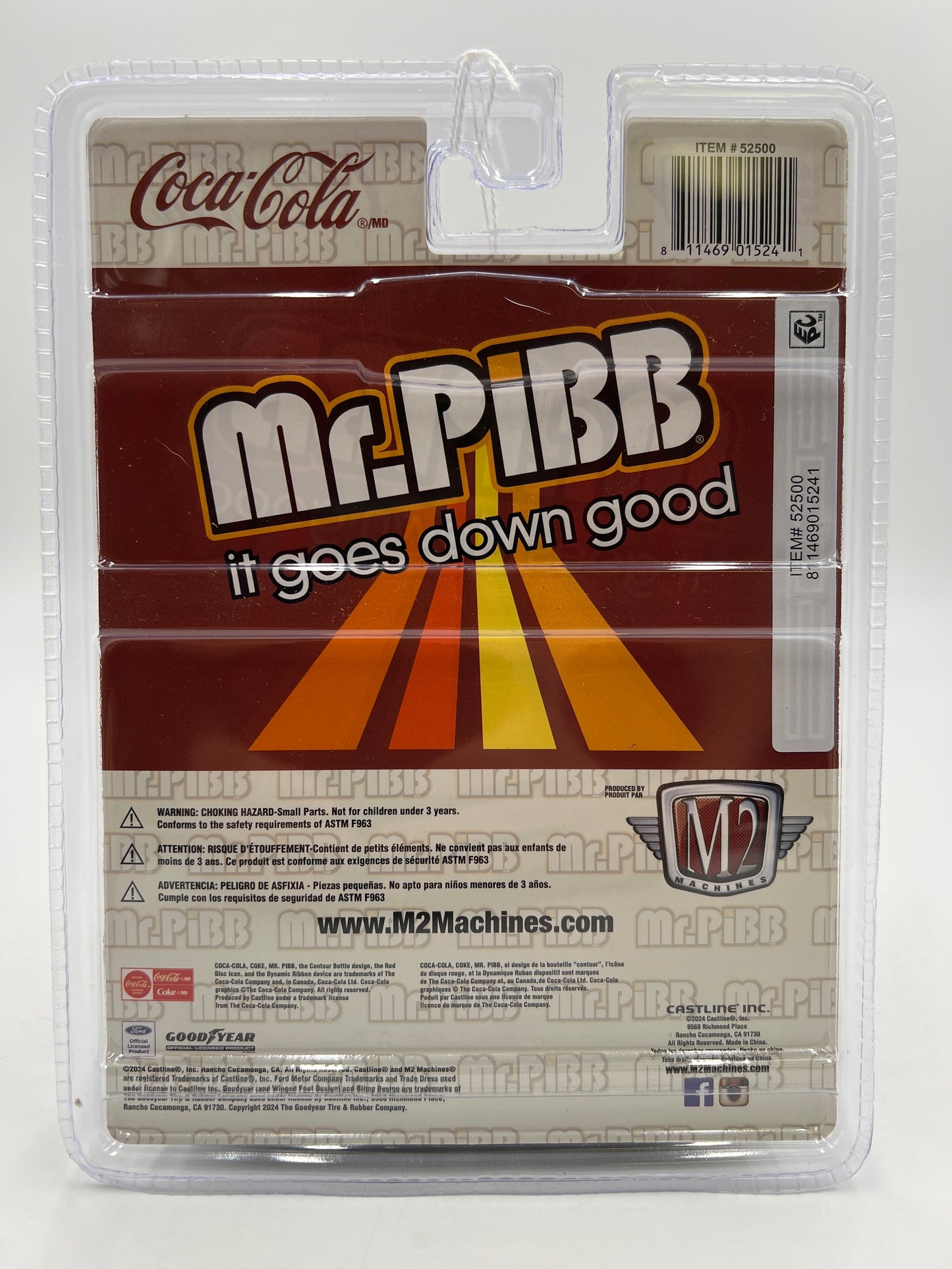 2024 M2 Machines Coca Cola Mr. Pibb 1970 Ford Torino Cobra Brown CHASE A46