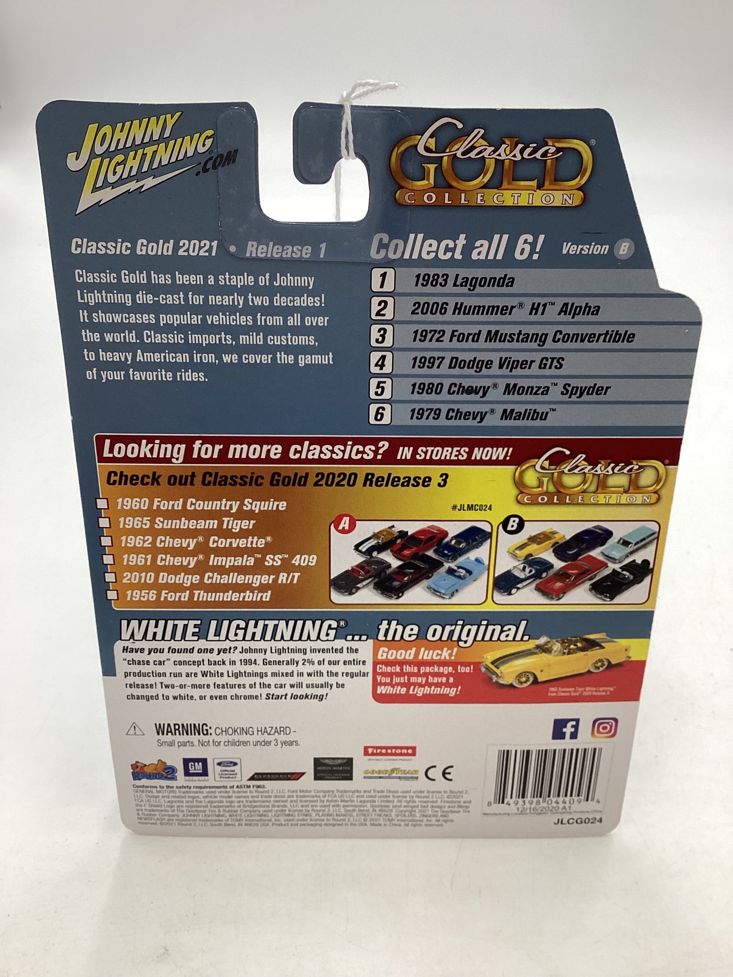 Johnny Lightning Classic Gold Collection Dodge Blue 1997 Dodge Viper GTS 227G