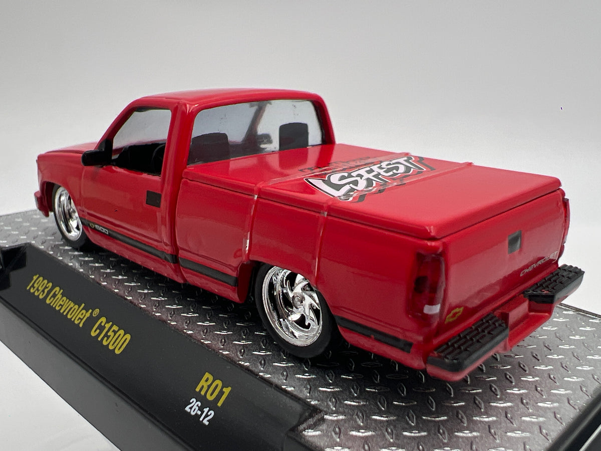 2026 M2 Machines R01 Blind Box 1993 Chevrolet C1500 LS Fest Red