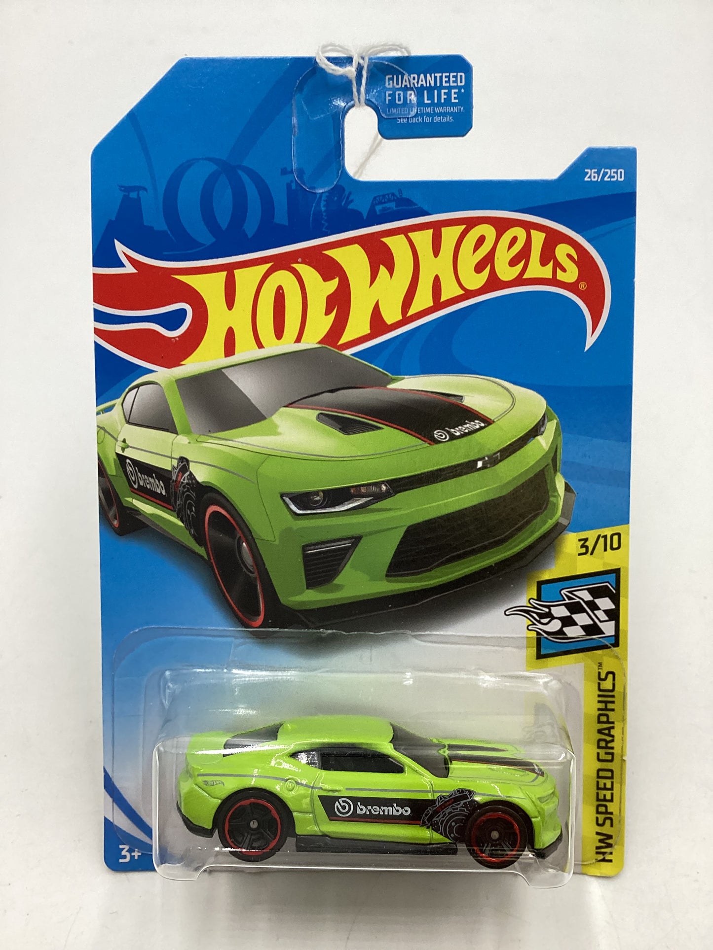 2019 Hot Wheels #26 Green 18 Camaro SS 7F