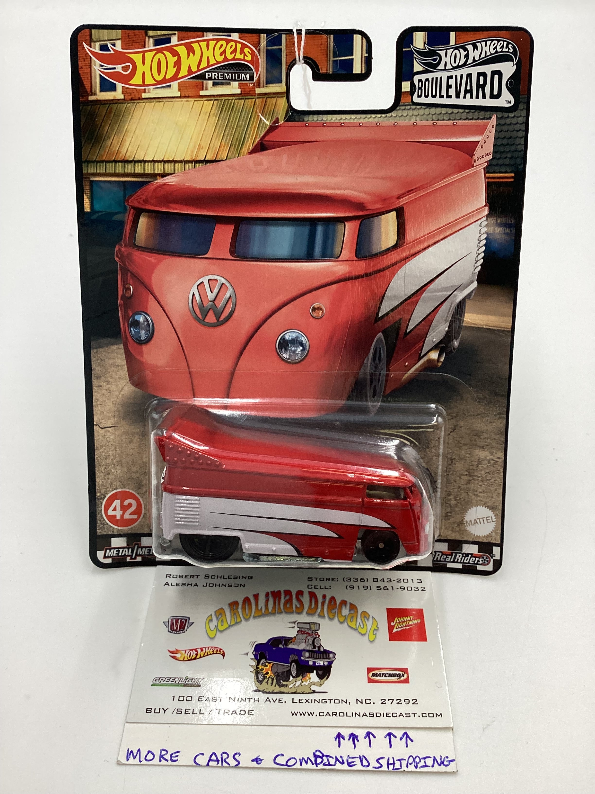 Hot Wheels Boulevard #42 Volkswagen Drag Bus Red/White 265D