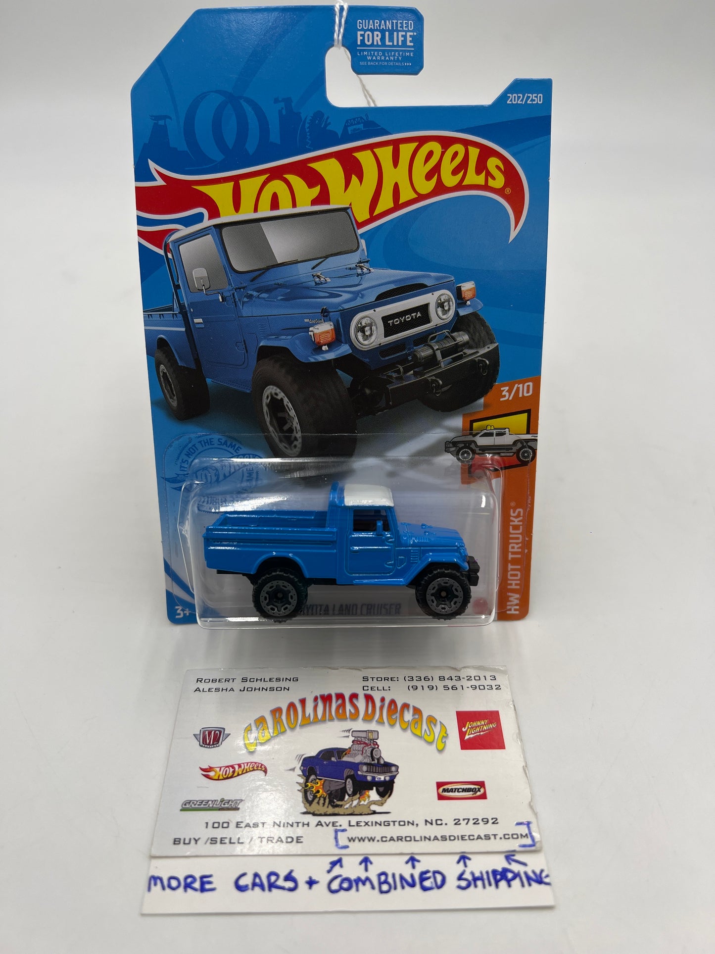 2021 Hot Wheels HW Hot Trucks #202 Toyota Land Cruiser Blue 92F