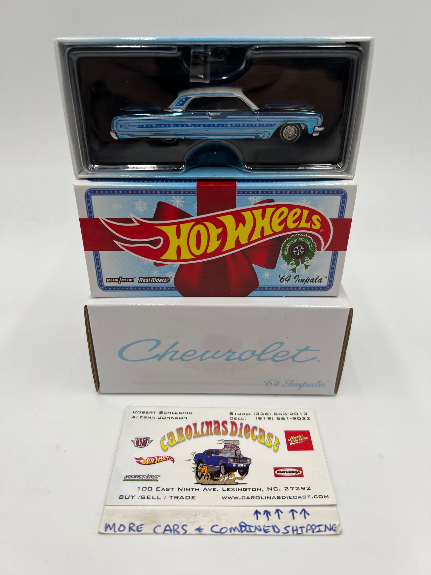 Hot Wheels RLC Collectors Special Edition Lowrider 64 Impala Snowman Blue #6622/30000