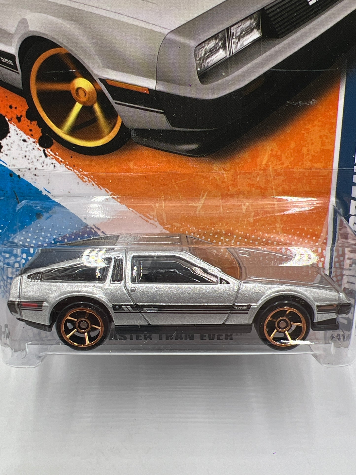 2011 Hot Wheels Faster Than Ever #141 81 Delorean DMC-12 Silver FTE