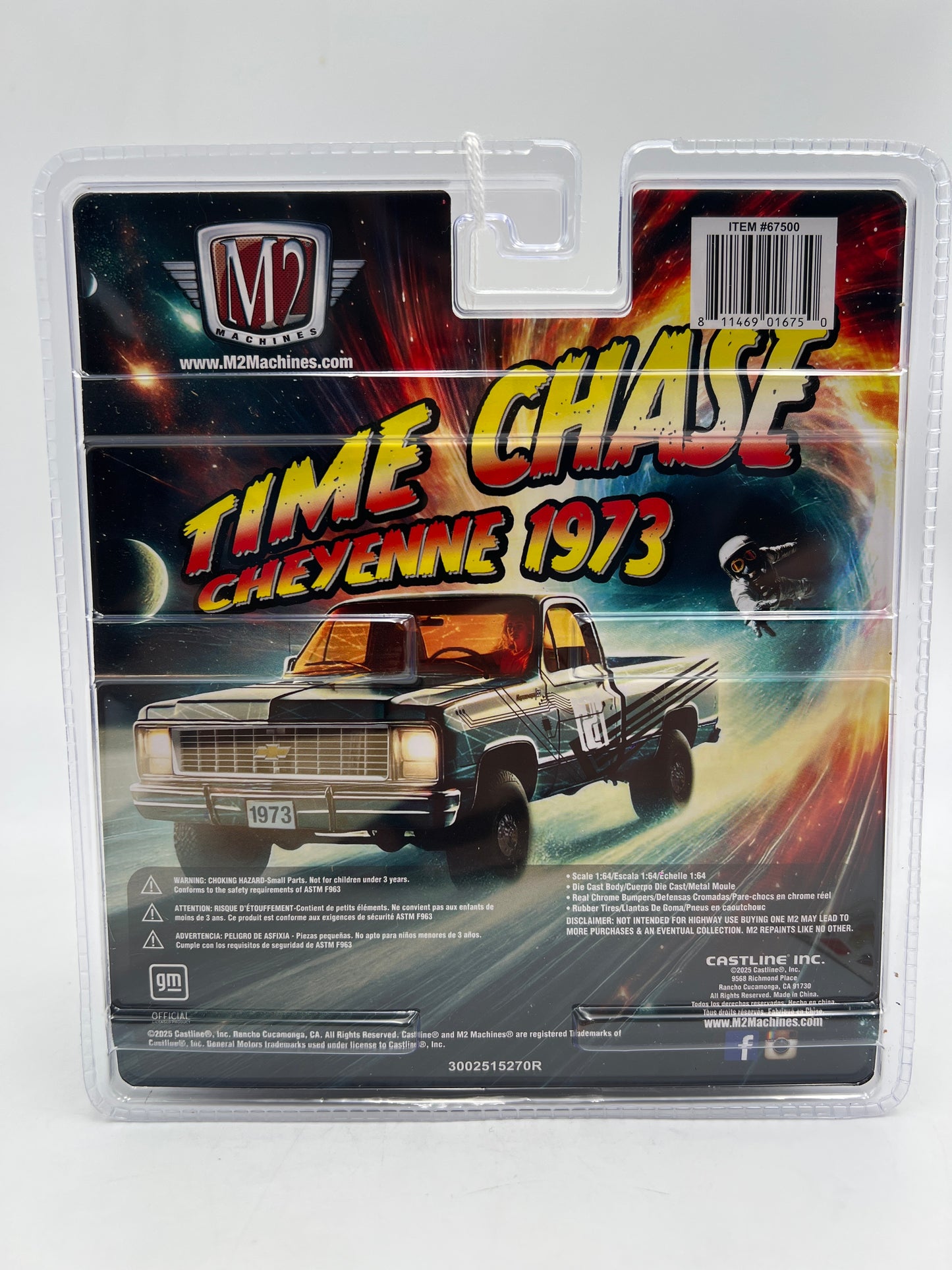 M2 Machines Diorama R20 1973 Chevrolet Cheyenne Super 20 4x4 Silver 198E