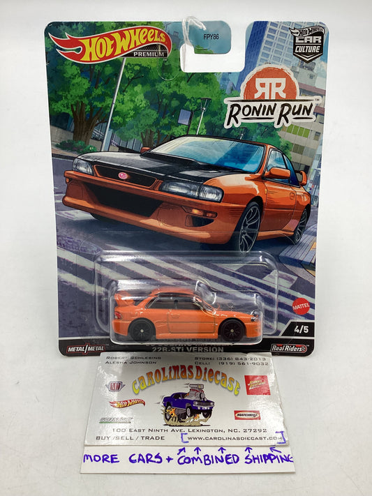 Hot wheels Ronin Run 4/5 98 Subaru Impreza 22B Sti Version 243E