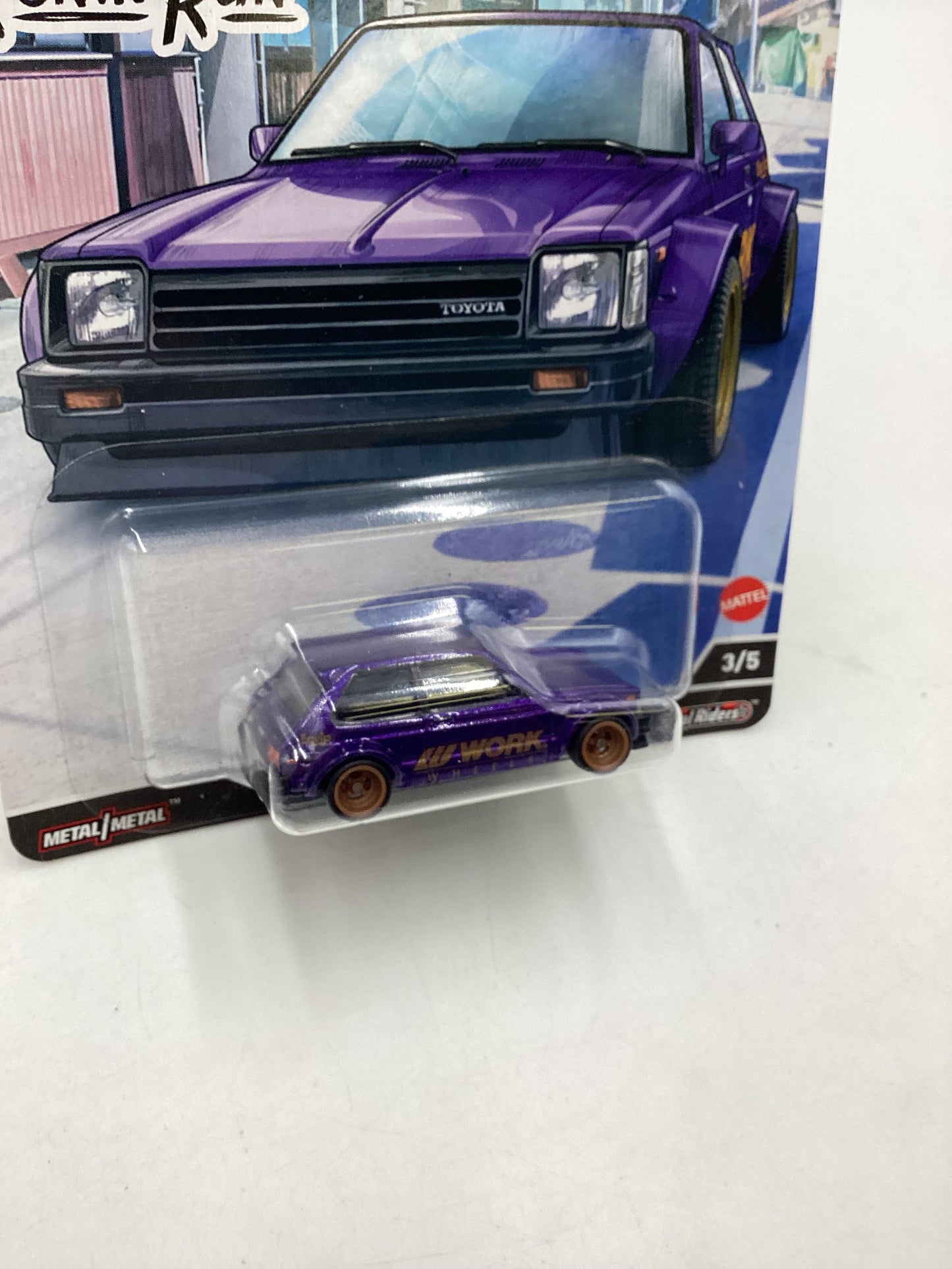 Hot wheels Ronin Run 3/5 81 Toyota Starlet KP61 254B