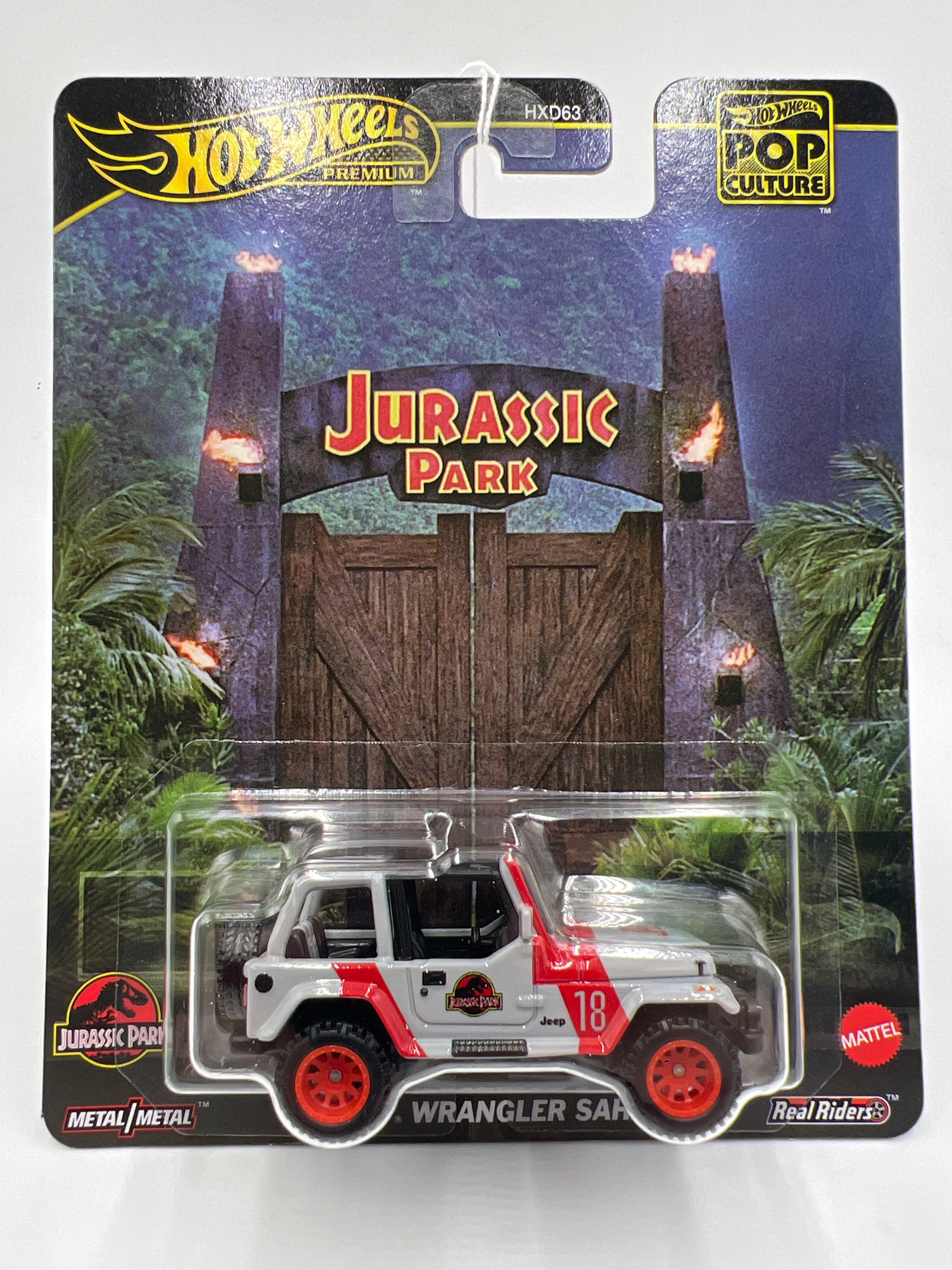 2025 Hot Wheels Premium Pop Culture Jurassic Park 92 Jeep Wrangler
