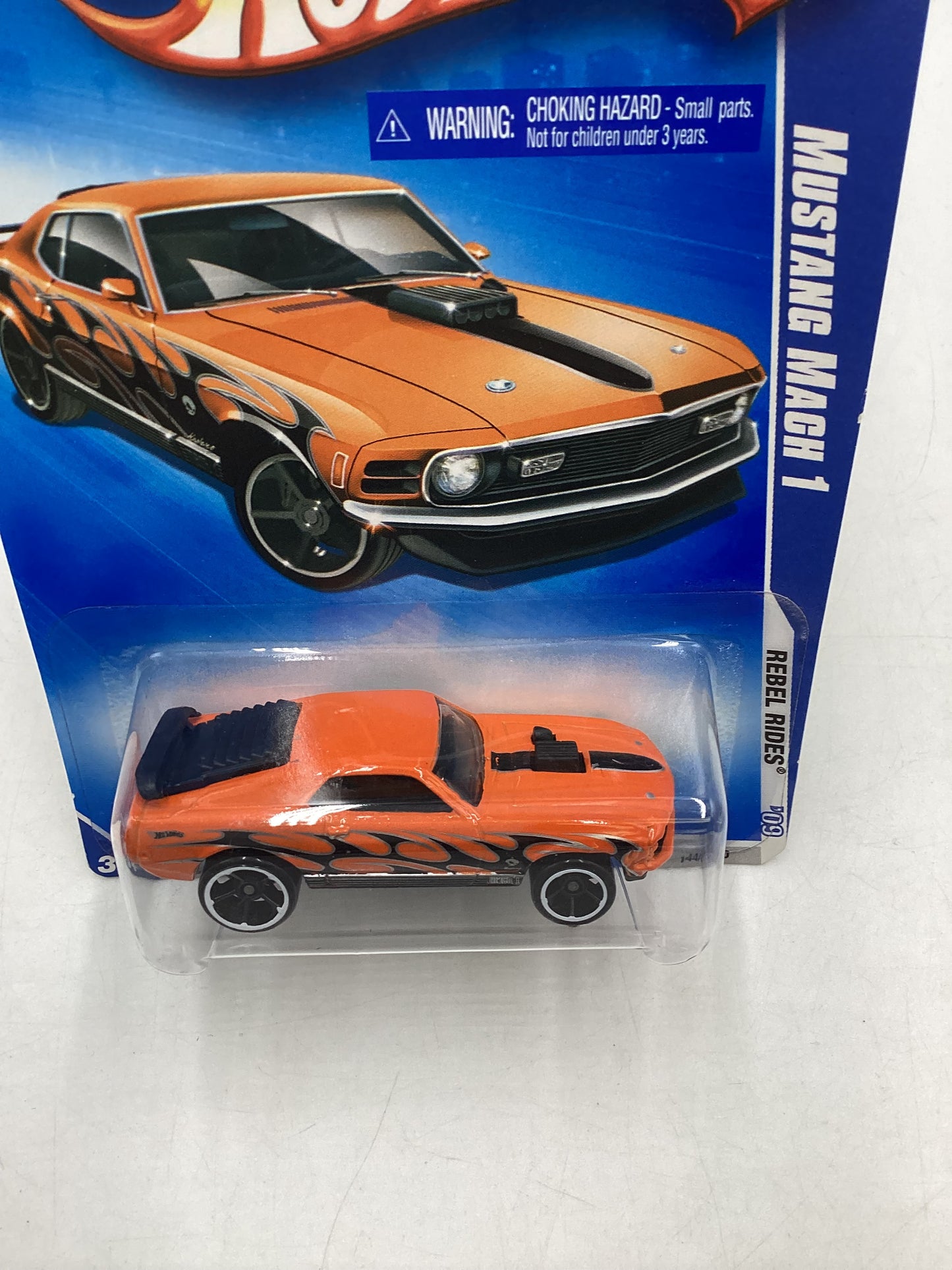 2009 Hot Wheels #144 Mustang Mach 1 Orange 23D