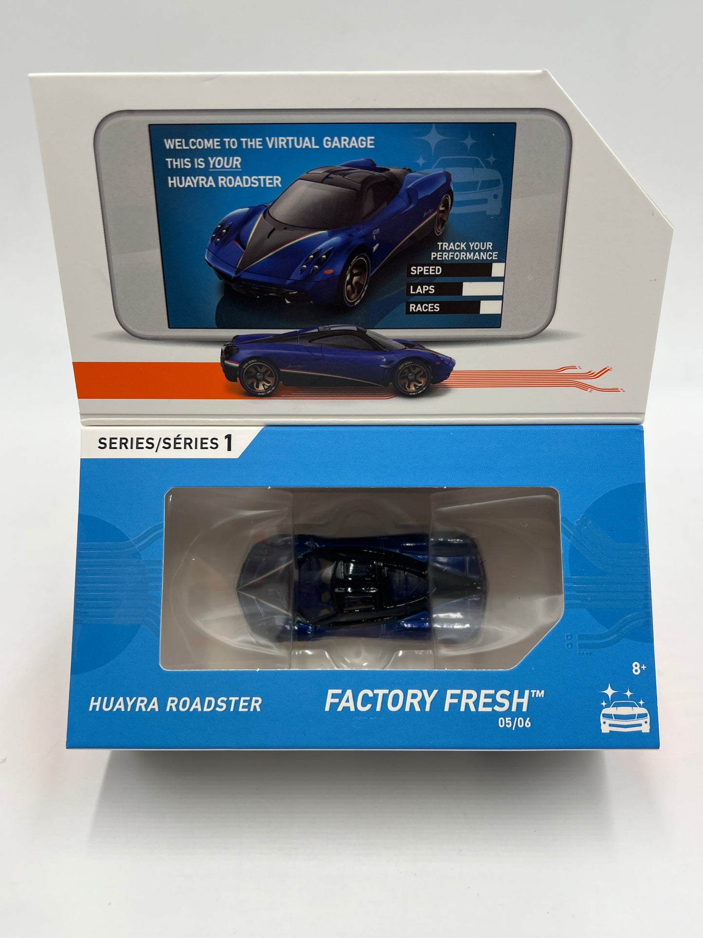 Hot Wheels iD Factory Fresh Series 1 #5 Pagani Huayra Roadster Blue Sealed