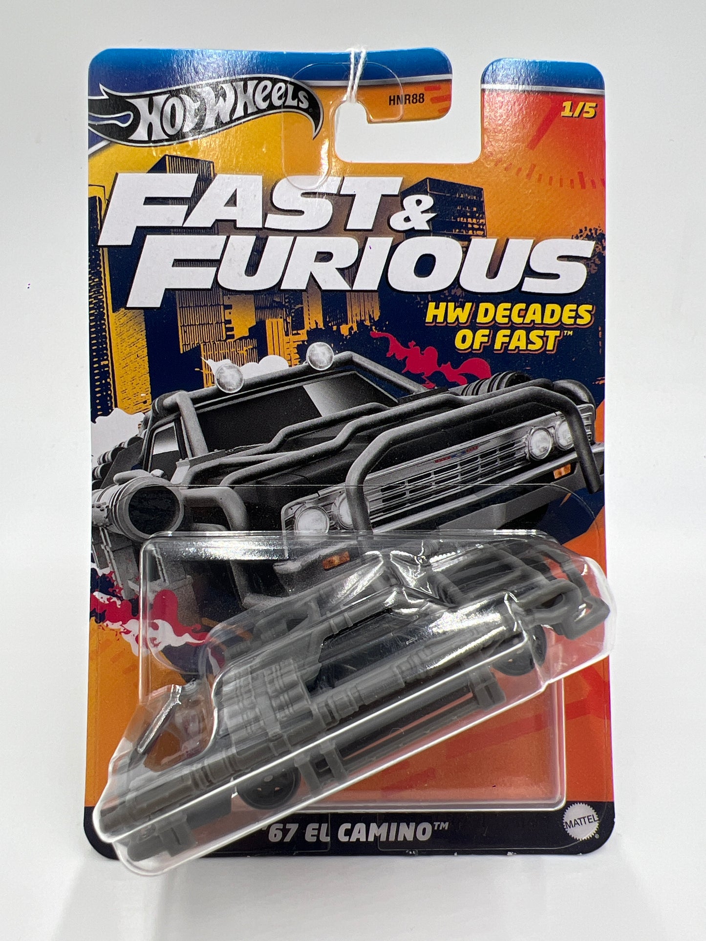 Hot Wheels Fast and Furious Decades of Fast #1 67 El Camino With Cage 72D