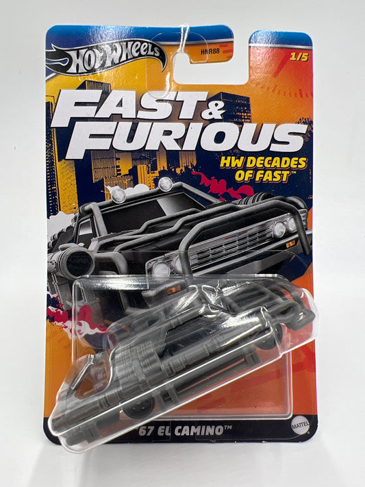 Hot Wheels Fast and Furious Decades of Fast #1 67 El Camino With Cage 72D