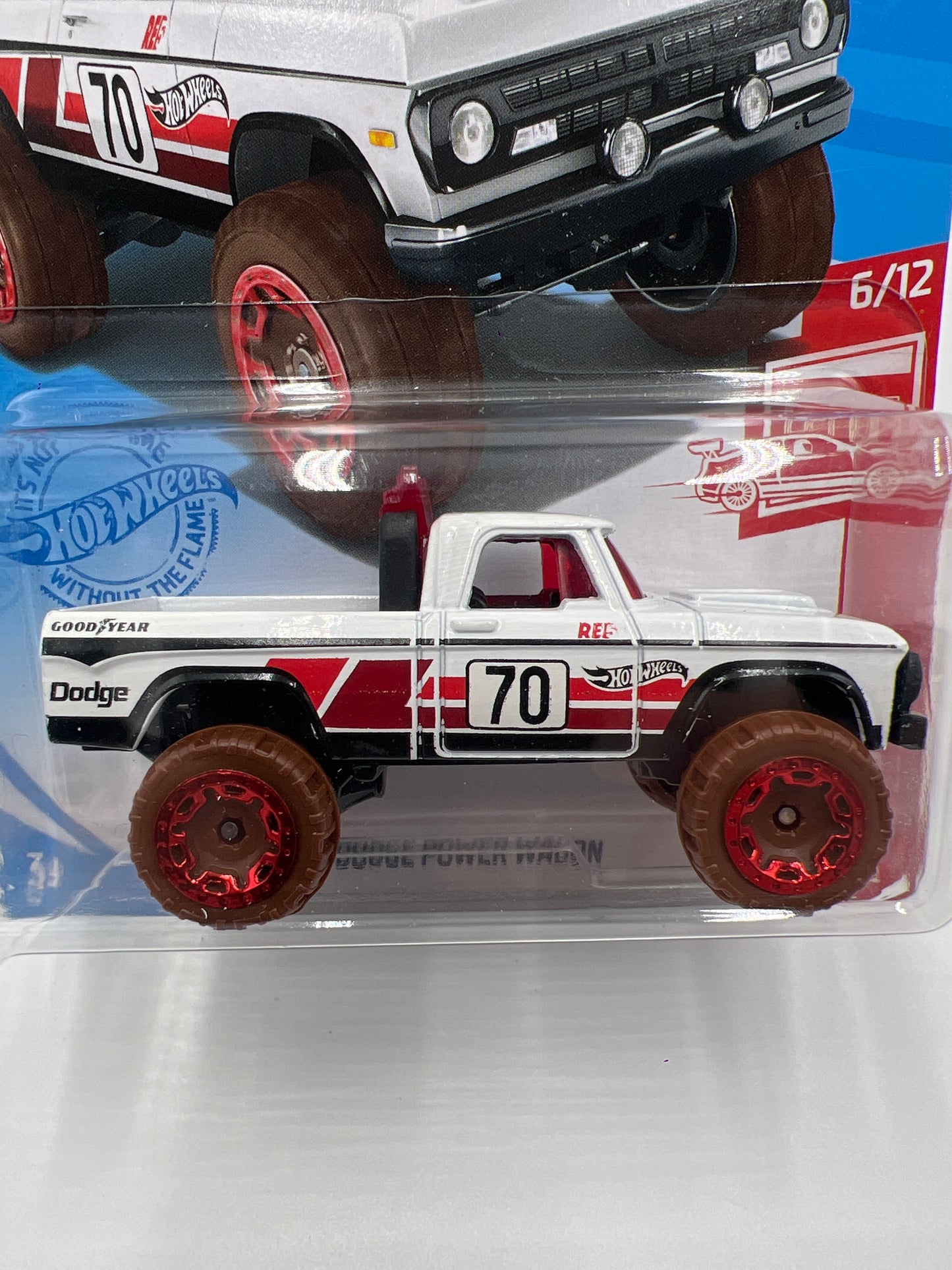 2021 Hot Wheels Target Exclusive Red Edition #3 70 Dodge Power Wagon White 147B