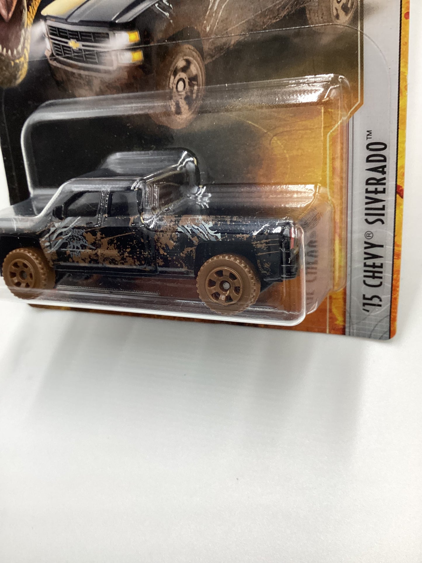 2022 Matchbox Jurassic World Dominion 15 Chevy Silverado Black 163C