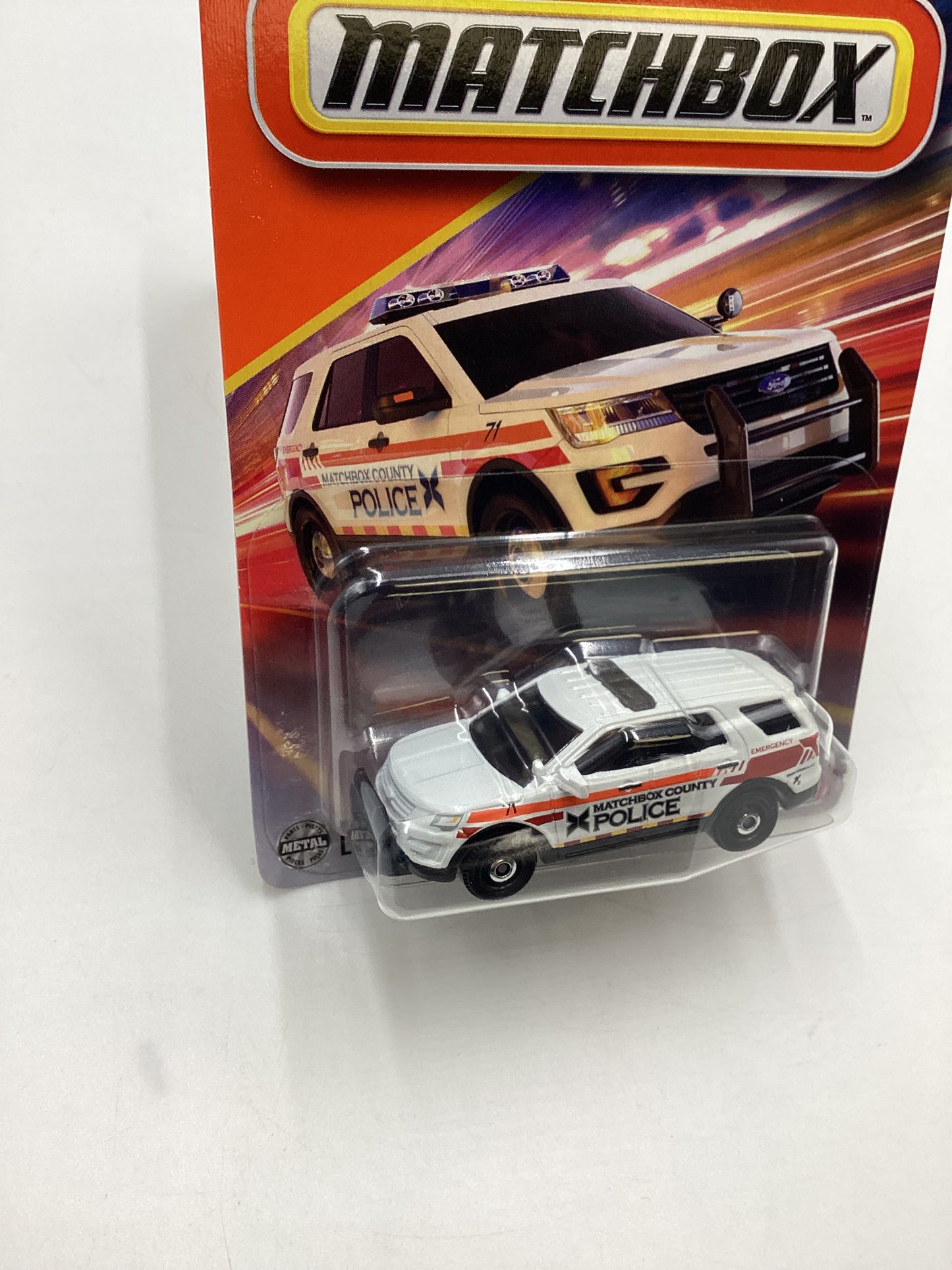 2025 Matchbox #96 2016/Ford Interceptor Utility White