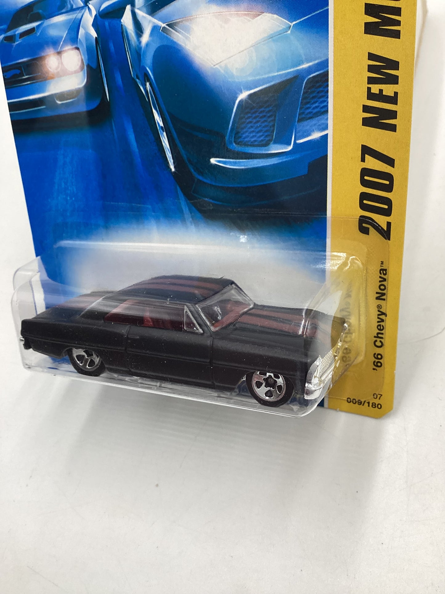 2007 Hot Wheels New models #009 66 Chevy Nova Black 5G