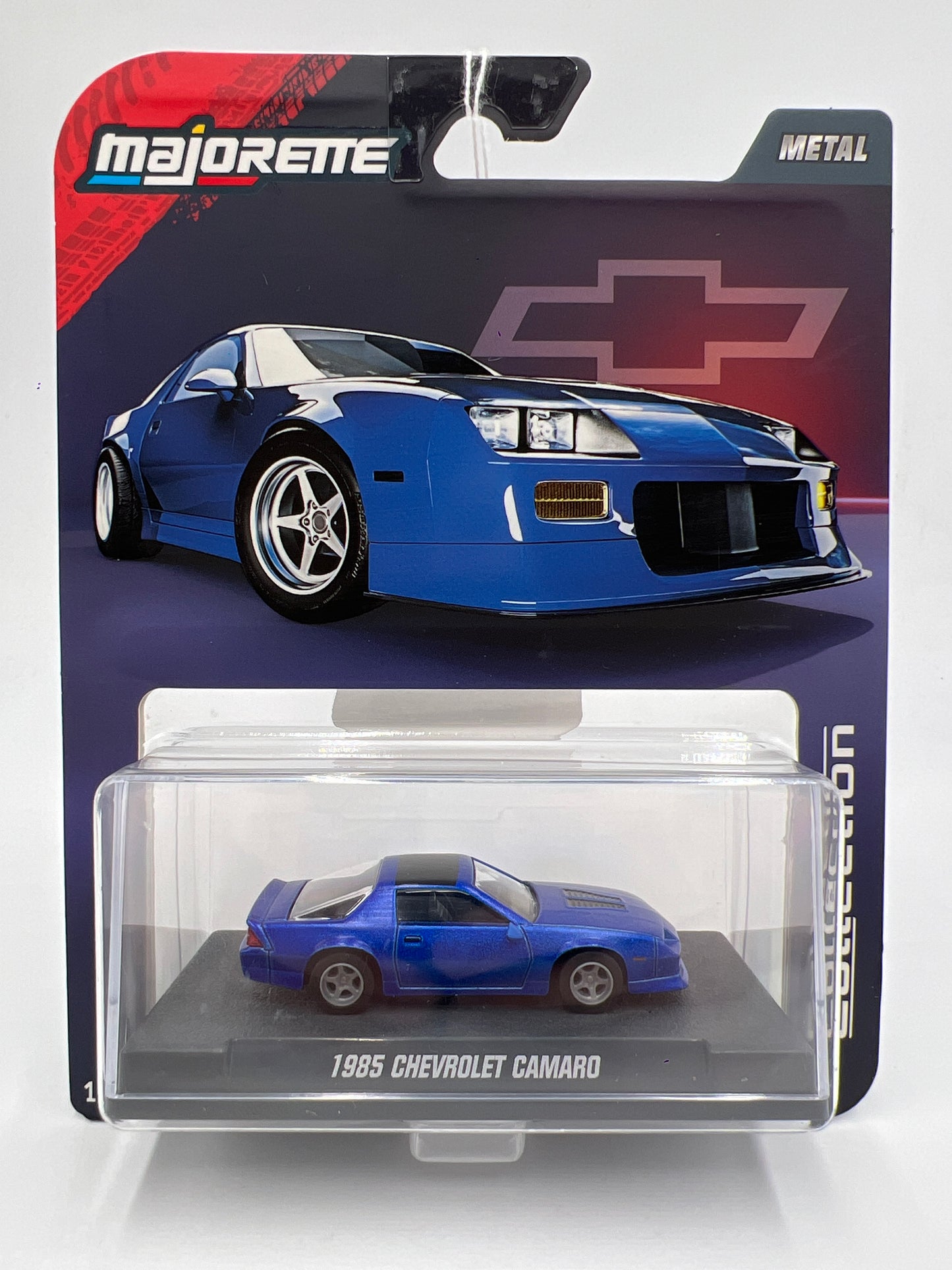 2025 Majorette Metal Collection Series 1985 Chevrolet Camaro Blue SR