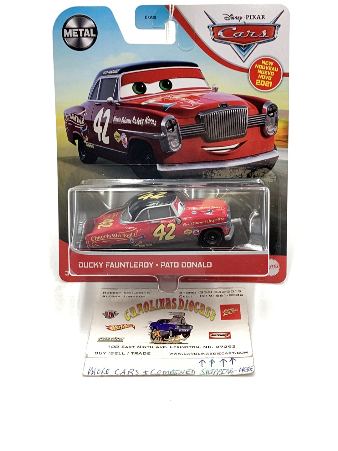 2021 Disney Pixar Cars Metal series Ducky Fauntleroy 138B