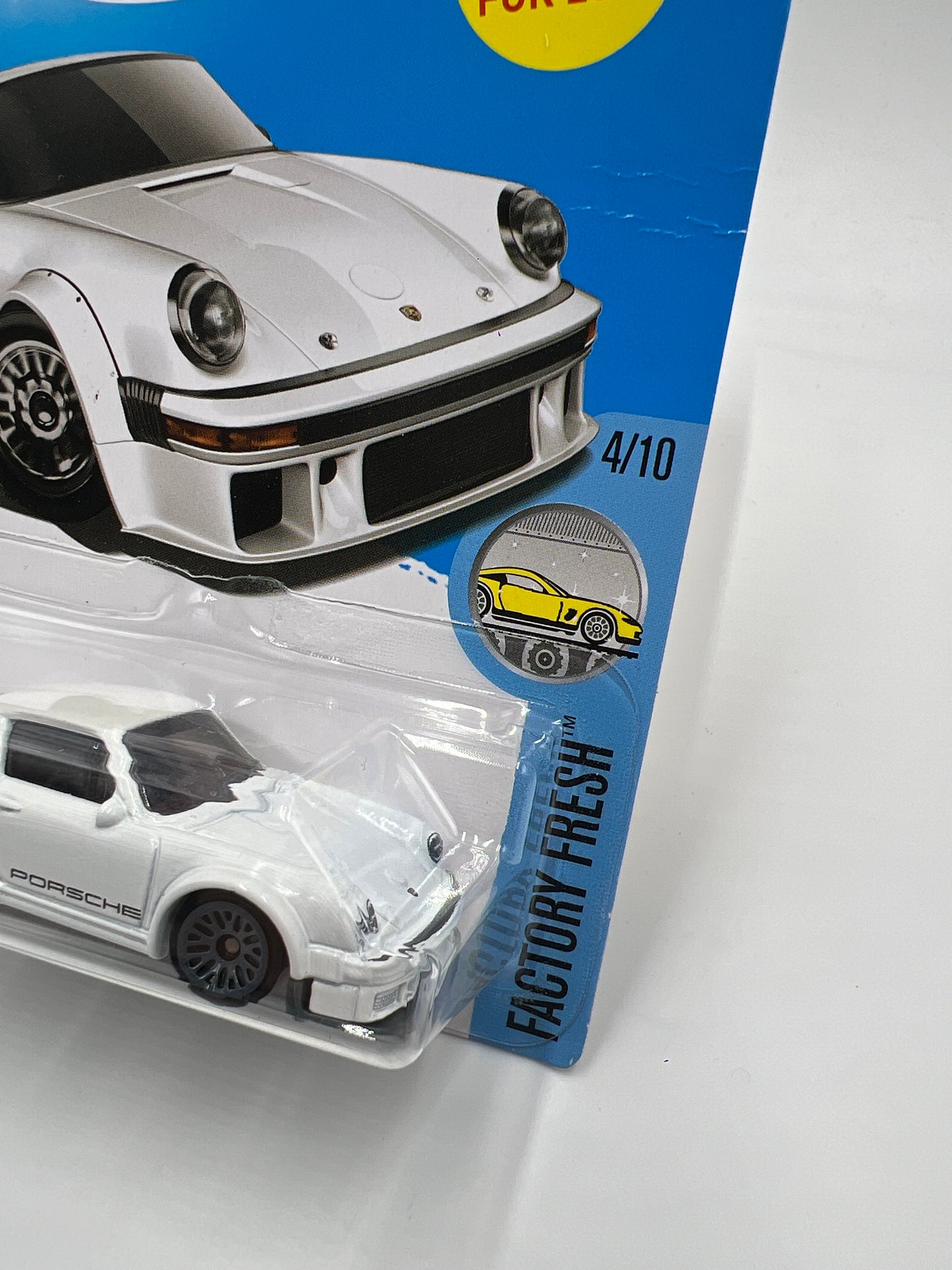 2017 Hot Wheels Factory Fresh #153 Porsche 934.5 White Card Not Perfect 100C