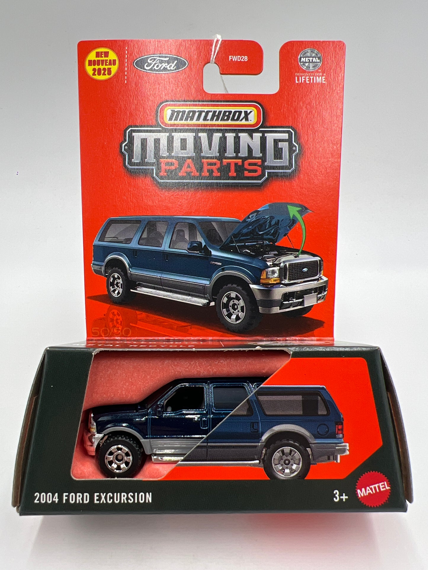 2025 Matchbox Moving Parts #50 2004 Ford Excursion Blue