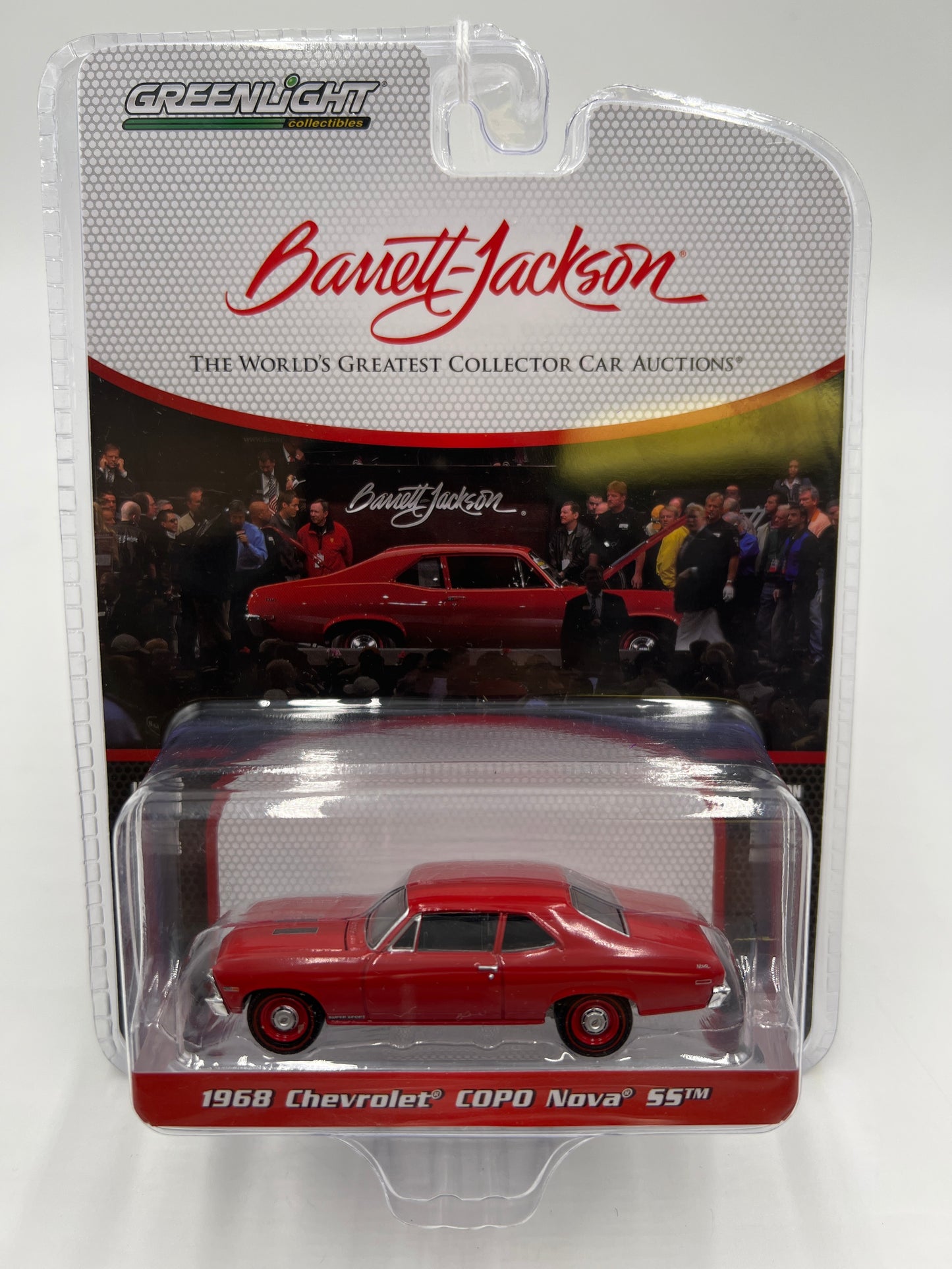 Greenlight Barrett-Jackson 1968 Chevrolet COPO Nova SS Red 178F