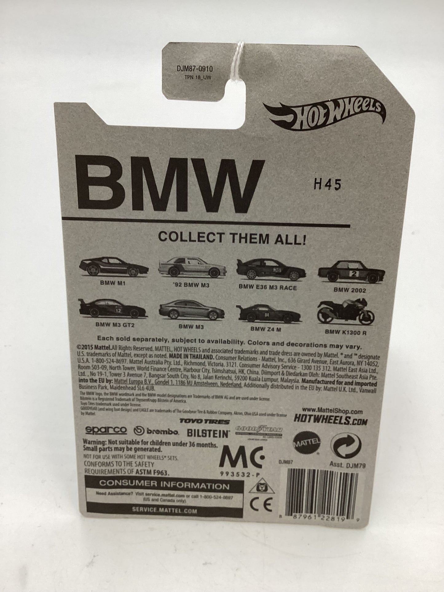 Hot Wheels BMW Series #6 BMW M3 Silver Walmart Exclusive (SR)