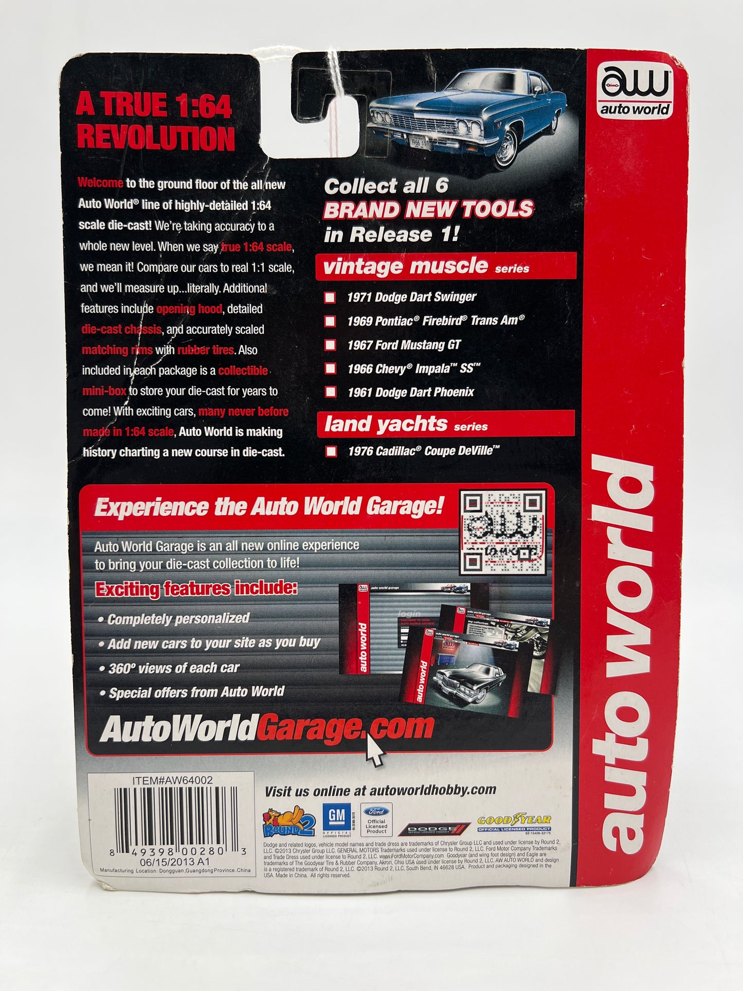 Auto World Land Yachts No 6 1976 Cadillac Coupe DeVille Black 184C