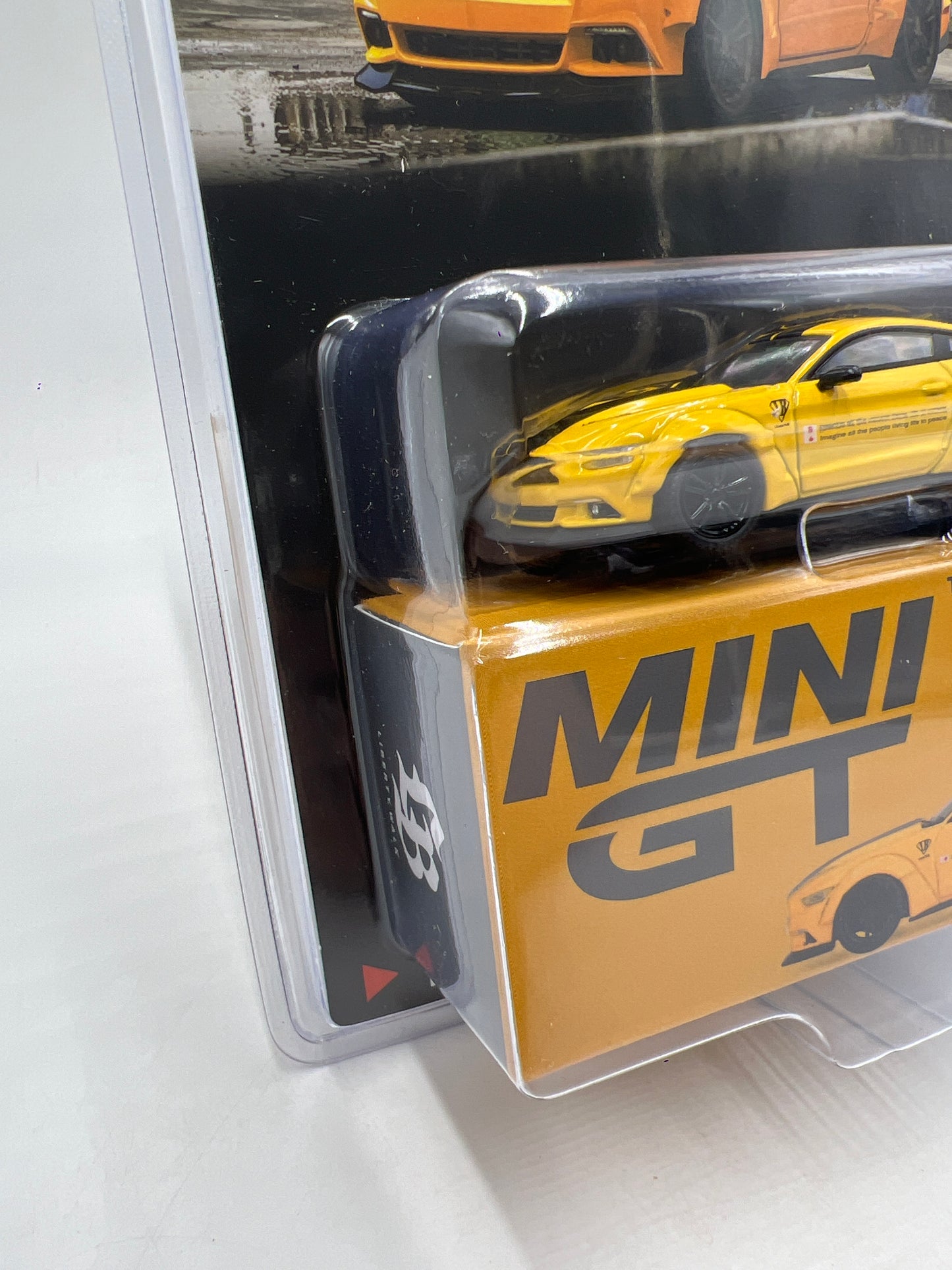 Mini GT #1077 LB-Works Ford Mustang IMSA Triple Yellow 236G