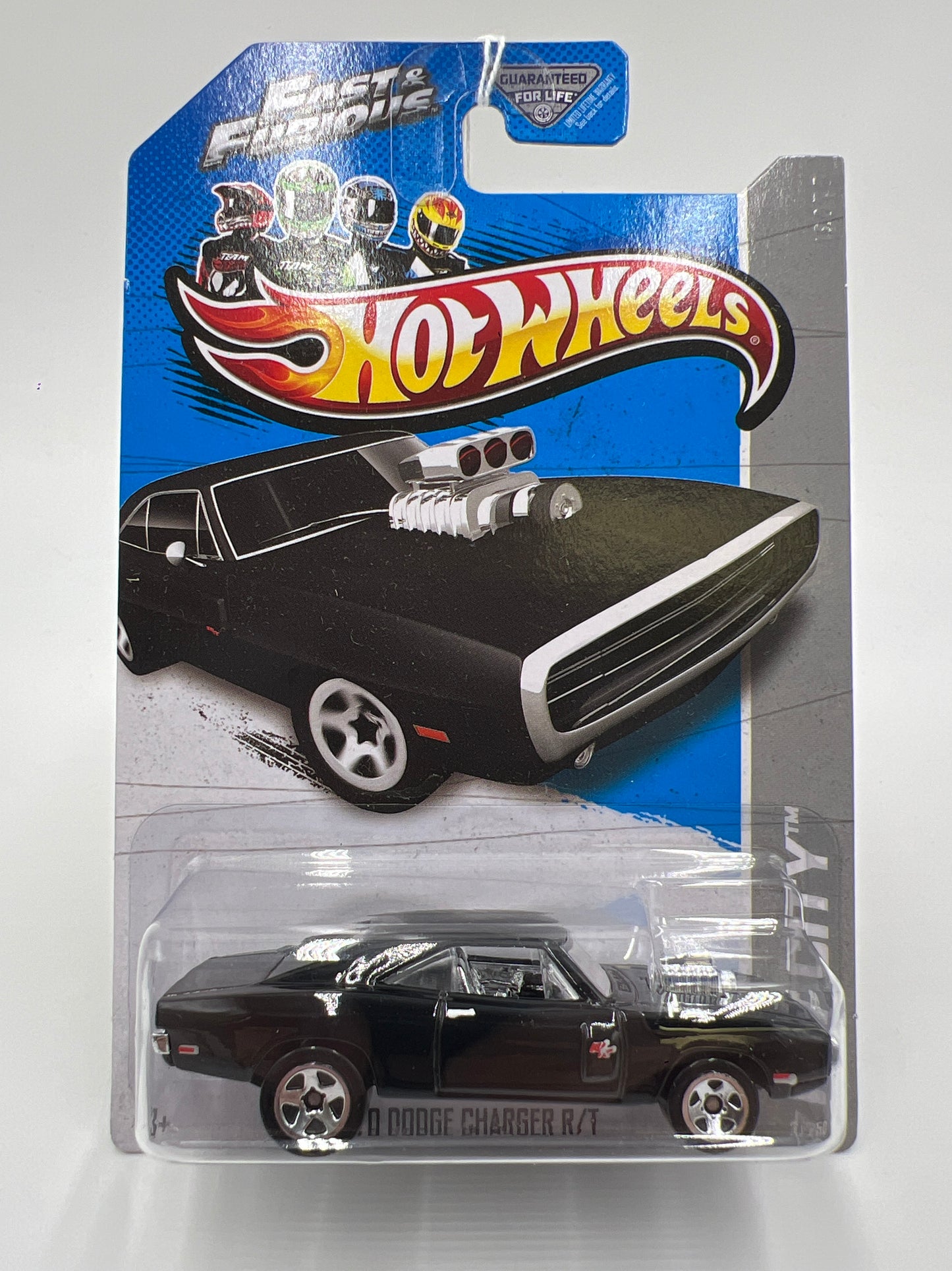 2013 Hot Wheels City #3 Fast & Furious 70 Dodge Charger R/T Black