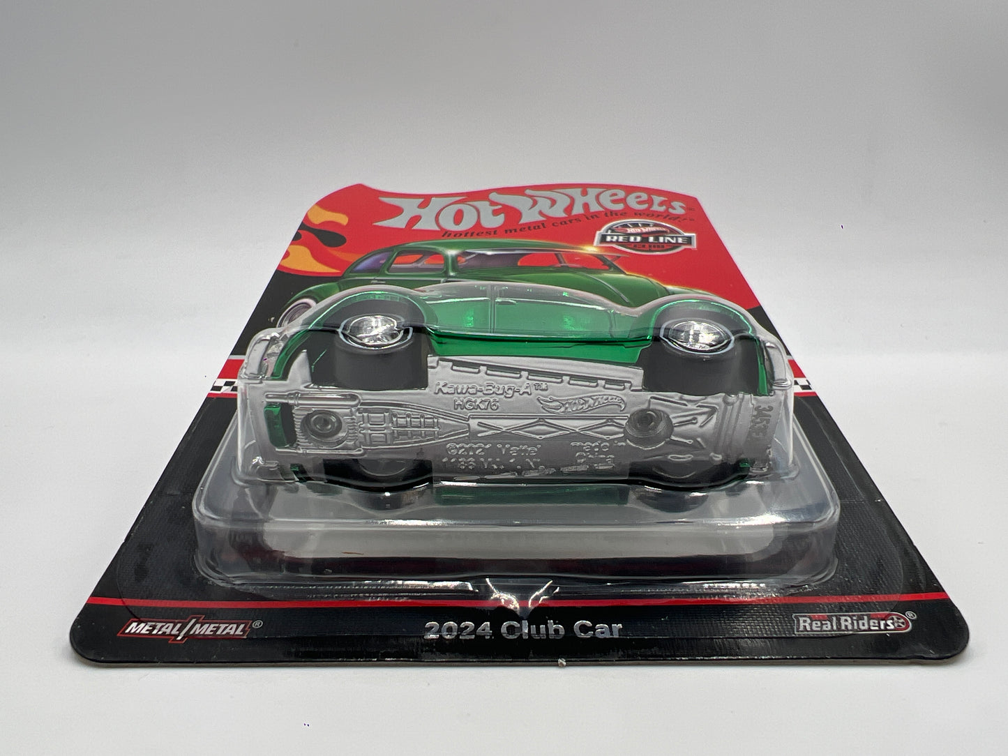 2024 Hot Wheels RLC Club Exclusive Kawa-Bug-A Green W/Protector W/Patch & Button