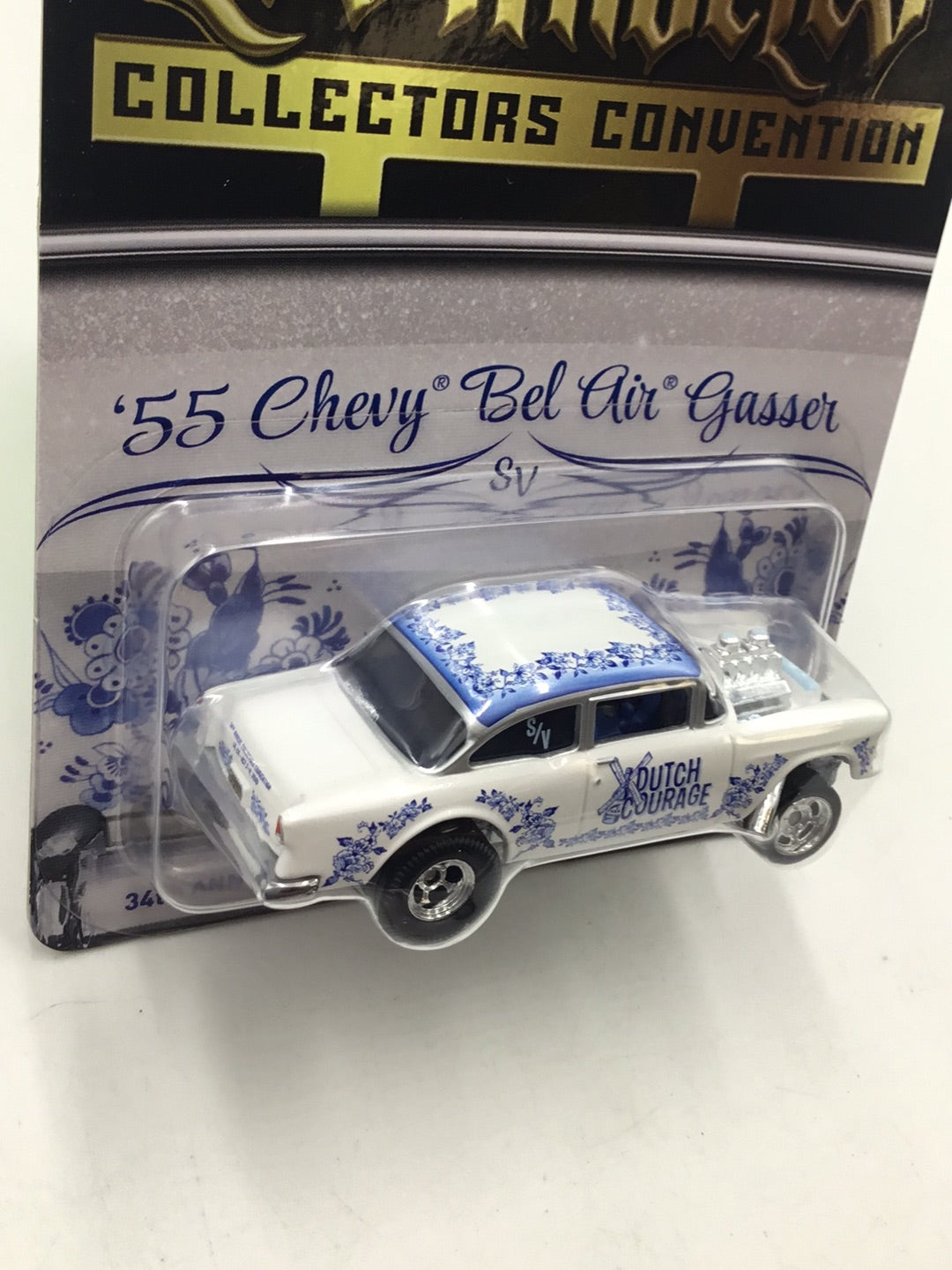 Hot wheels 1955 Chevy Gasser 2020 34nd annual Los Angeles collectors  Convention #5445 of 5500 with protector