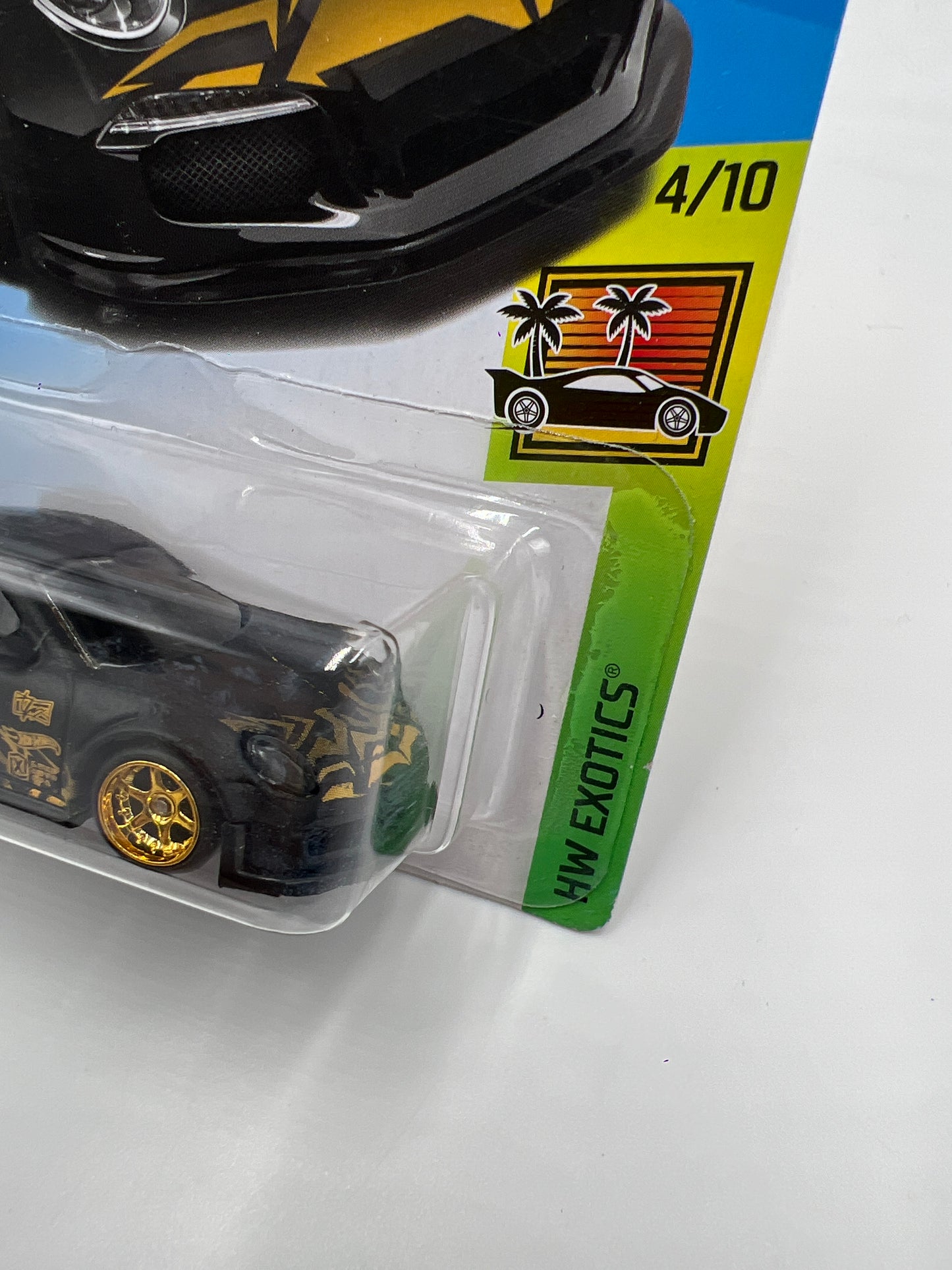 Hot Wheels Porsche 911 GT3 RS Black Wheel Swap Custom On Card W/Protector SR