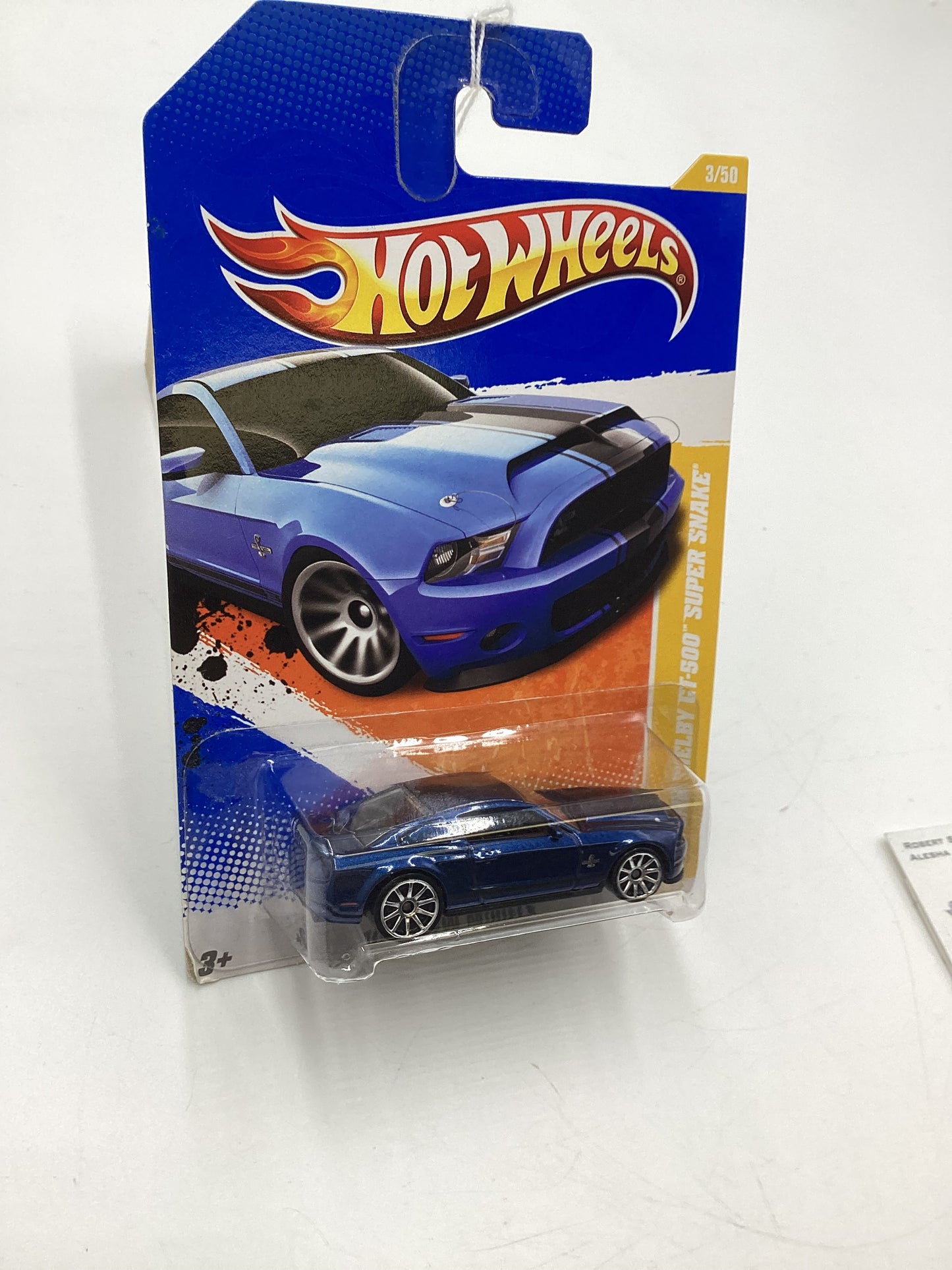 2011 Hot Wheels #3 10 Ford Shelby GT-500 Super Snake Blue 25H